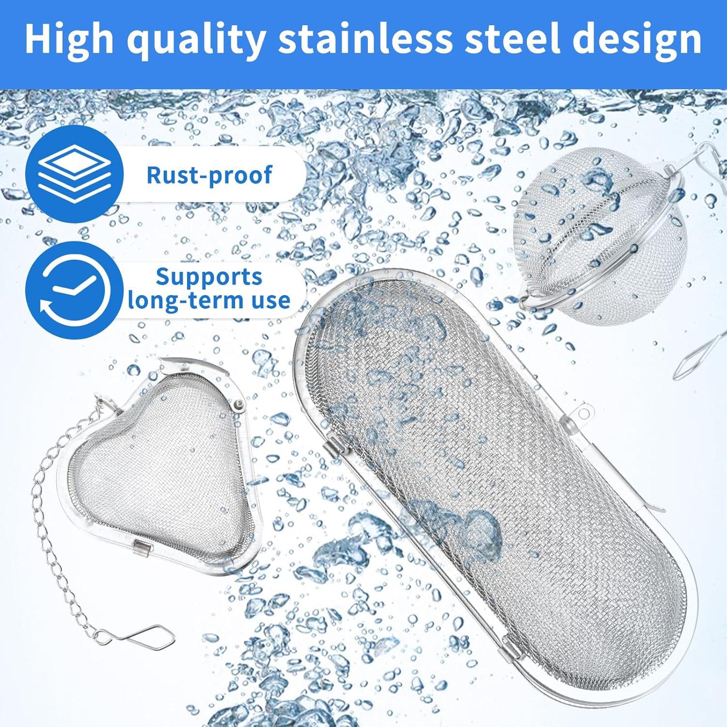 Paquete de 3 Cestas de Limpieza Ultrasónica Bruislard - Acero Inoxidable