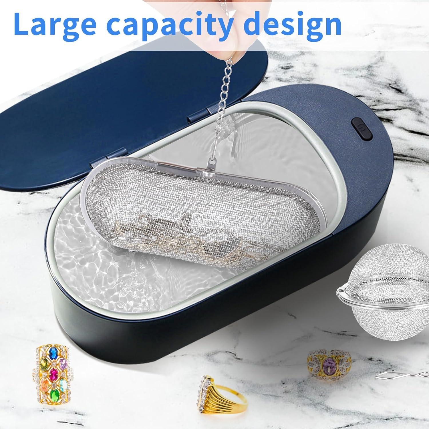 Paquete de 3 Cestas de Limpieza Ultrasónica Bruislard - Acero Inoxidable