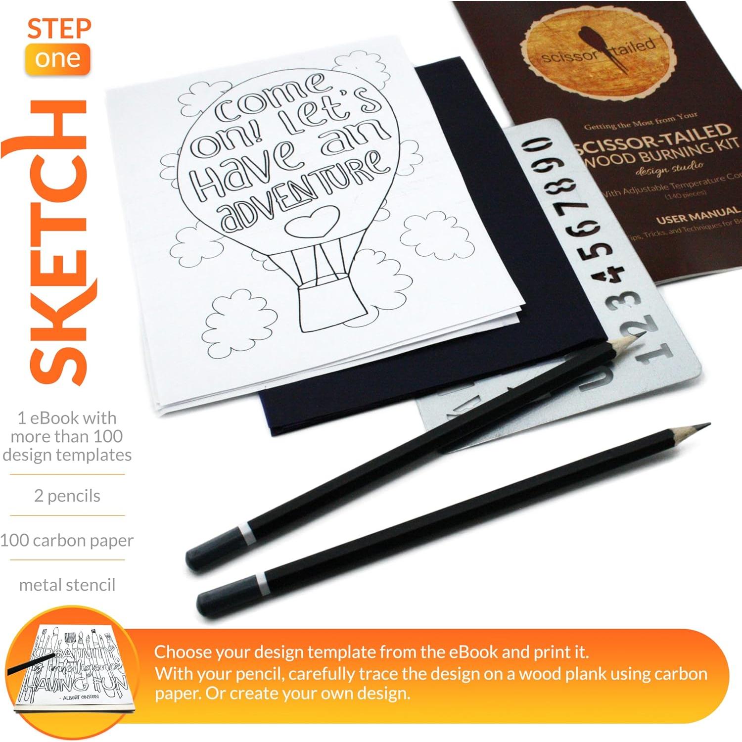 Kit de Quema de Madera Scissor-Tailed 140 Piezas