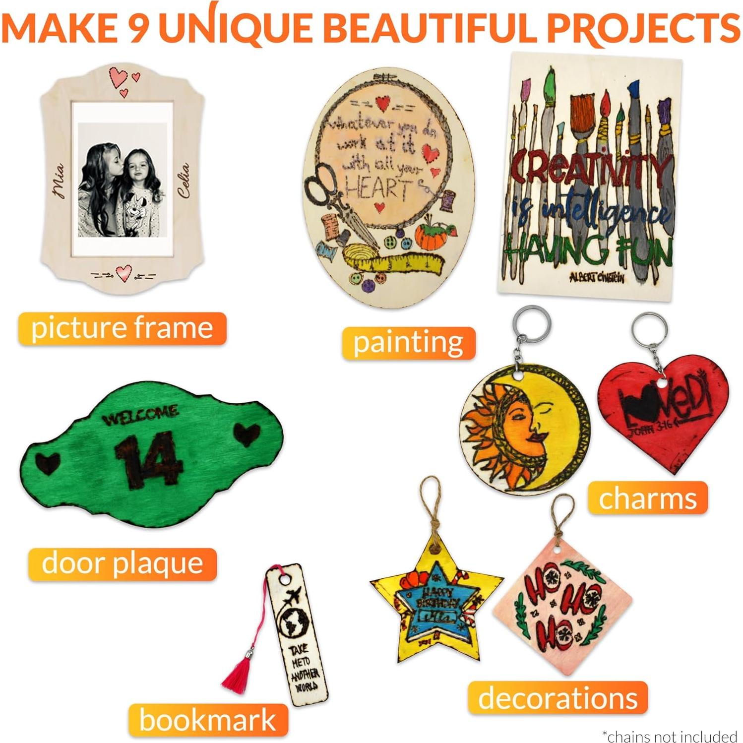 Kit de Quema de Madera Scissor-Tailed 140 Piezas