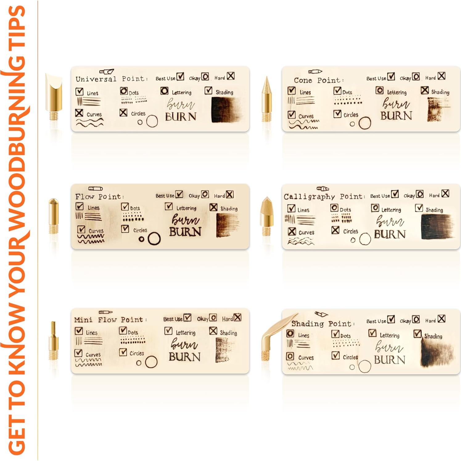 Kit de Quema de Madera Scissor-Tailed 140 Piezas