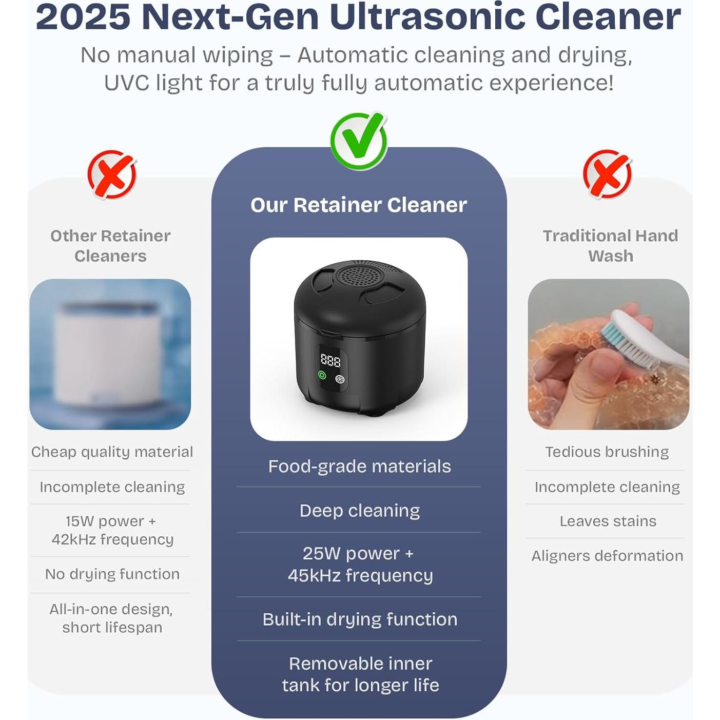 Limpiador Ultrasonico Newelkin 25W 45kHz con Secado y Luz UVC