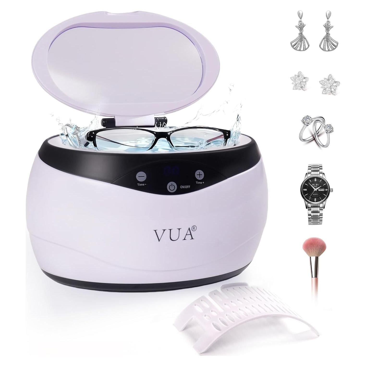 Limpiador Ultrasónico de Joyas VUA 650ml 42kHz Acero Inoxidable