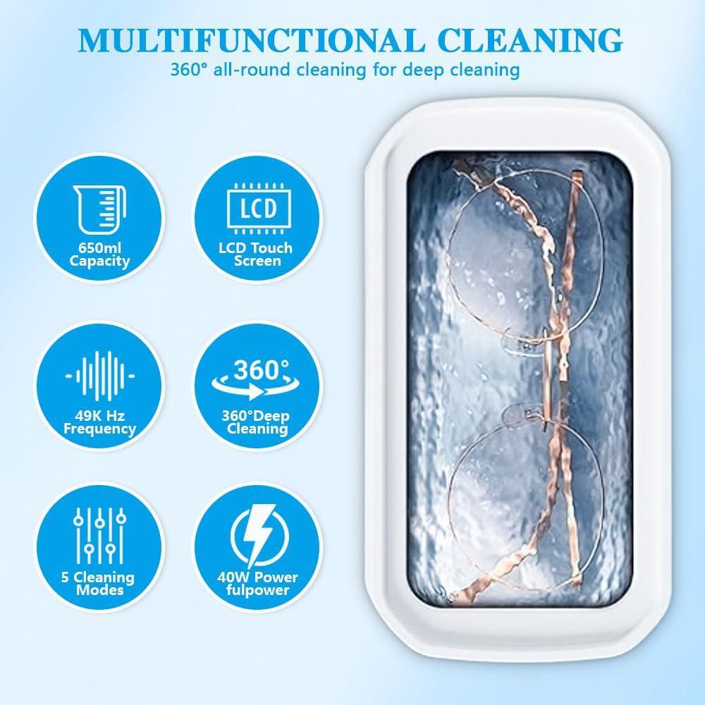 Limpiador Ultrasónico de Joyas Sumeber 12oz 48KHz Acero Inoxidable