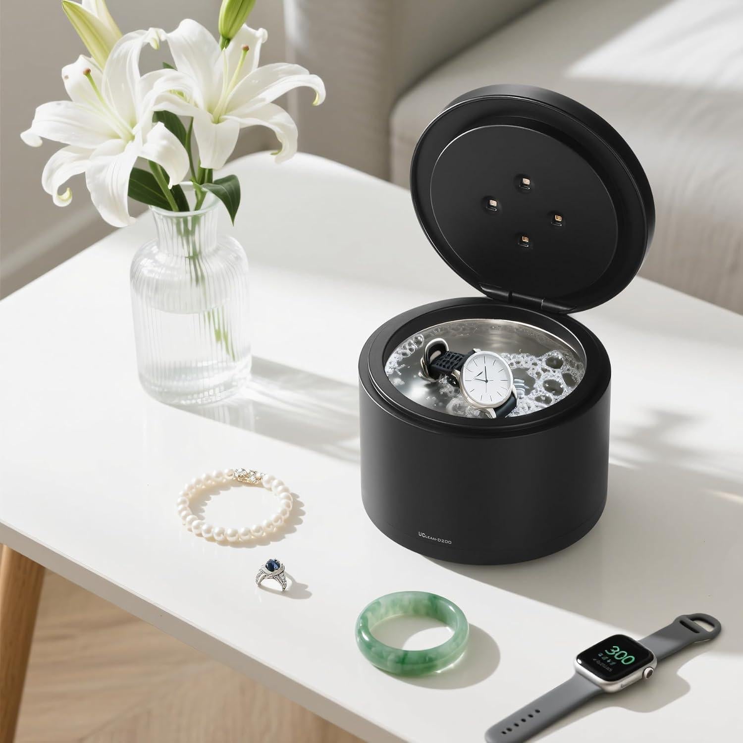 Limpiador ultrasónico YIXXI 250ML con luz U-V y control táctil