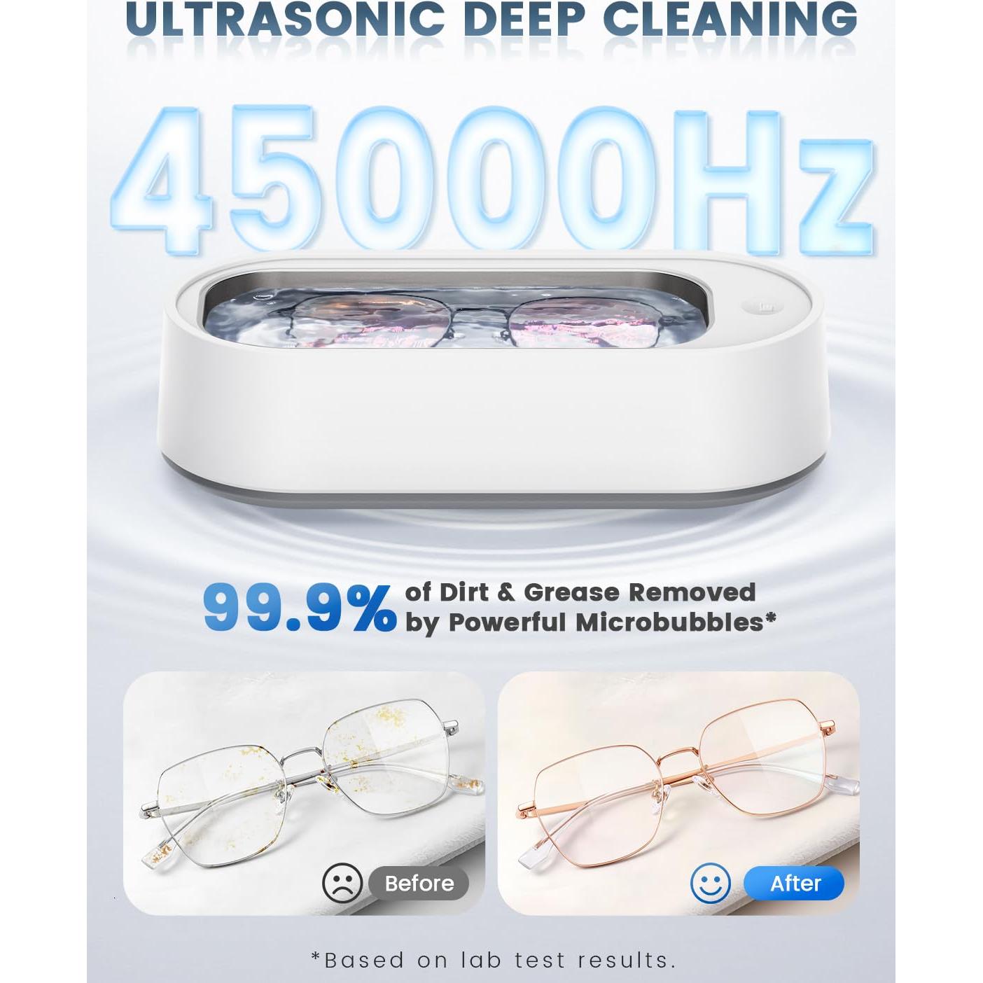 Limpiador Ultrasónico Gityso 440ml para Joyas y Gafas