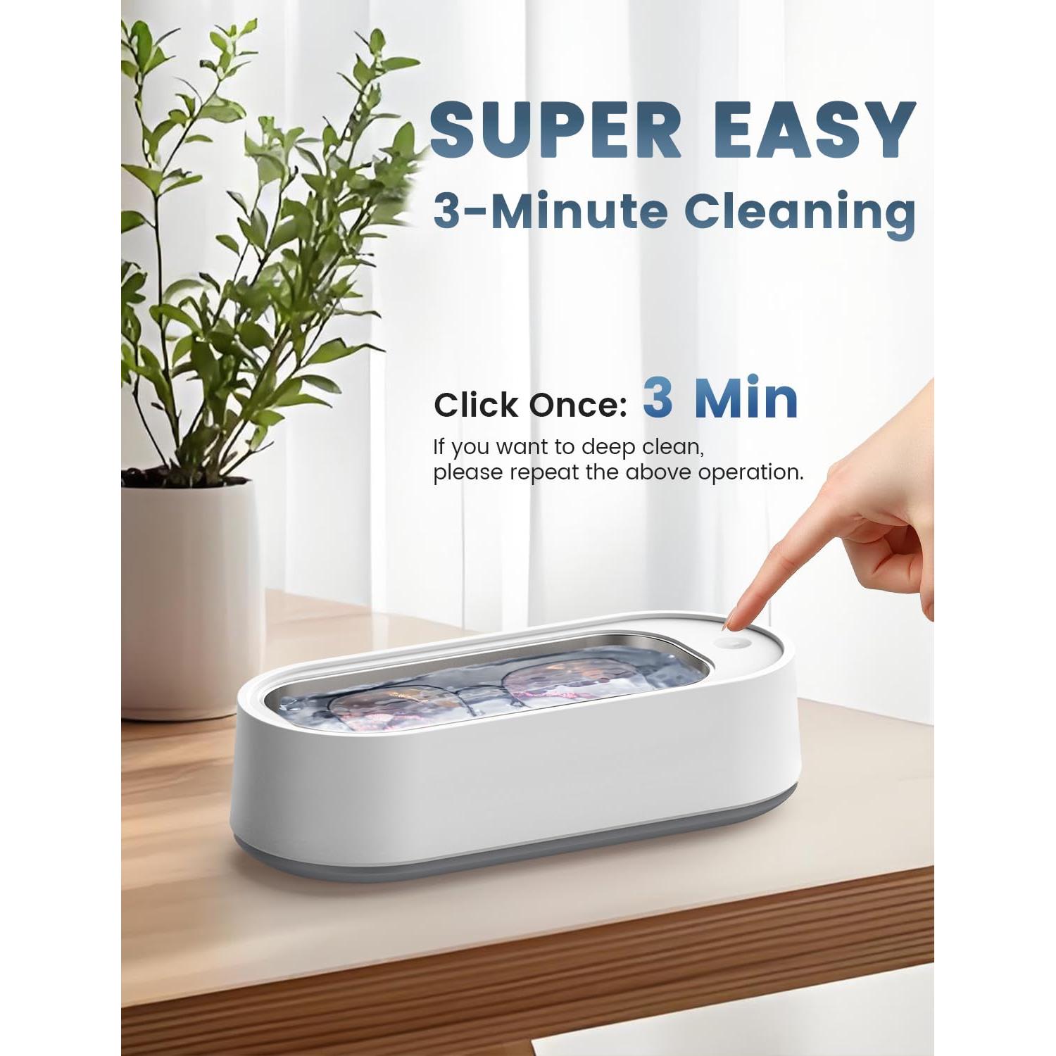 Limpiador Ultrasónico Gityso 440ml para Joyas y Gafas