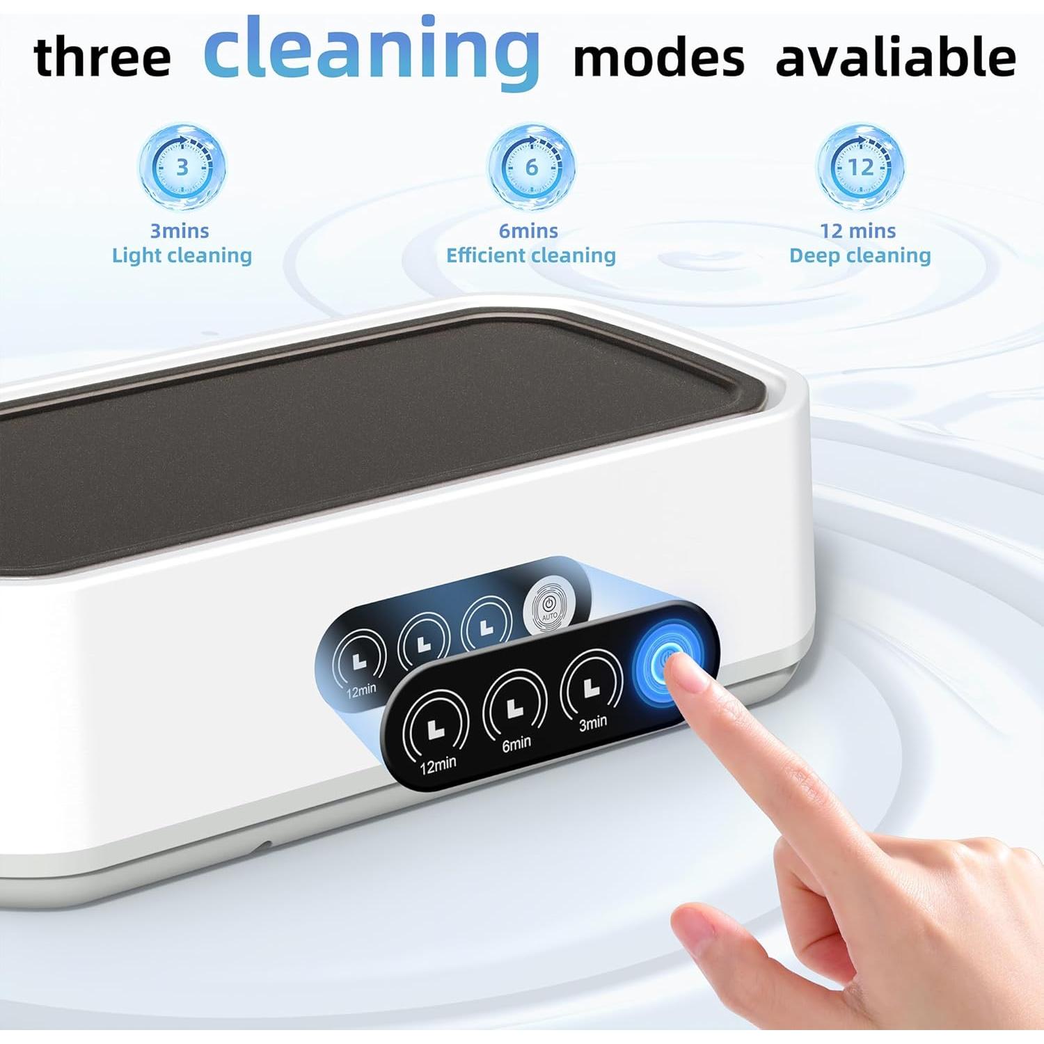 Limpiador Ultrasónico de Joyas BOYUMING 650ml 40W 3 Modos