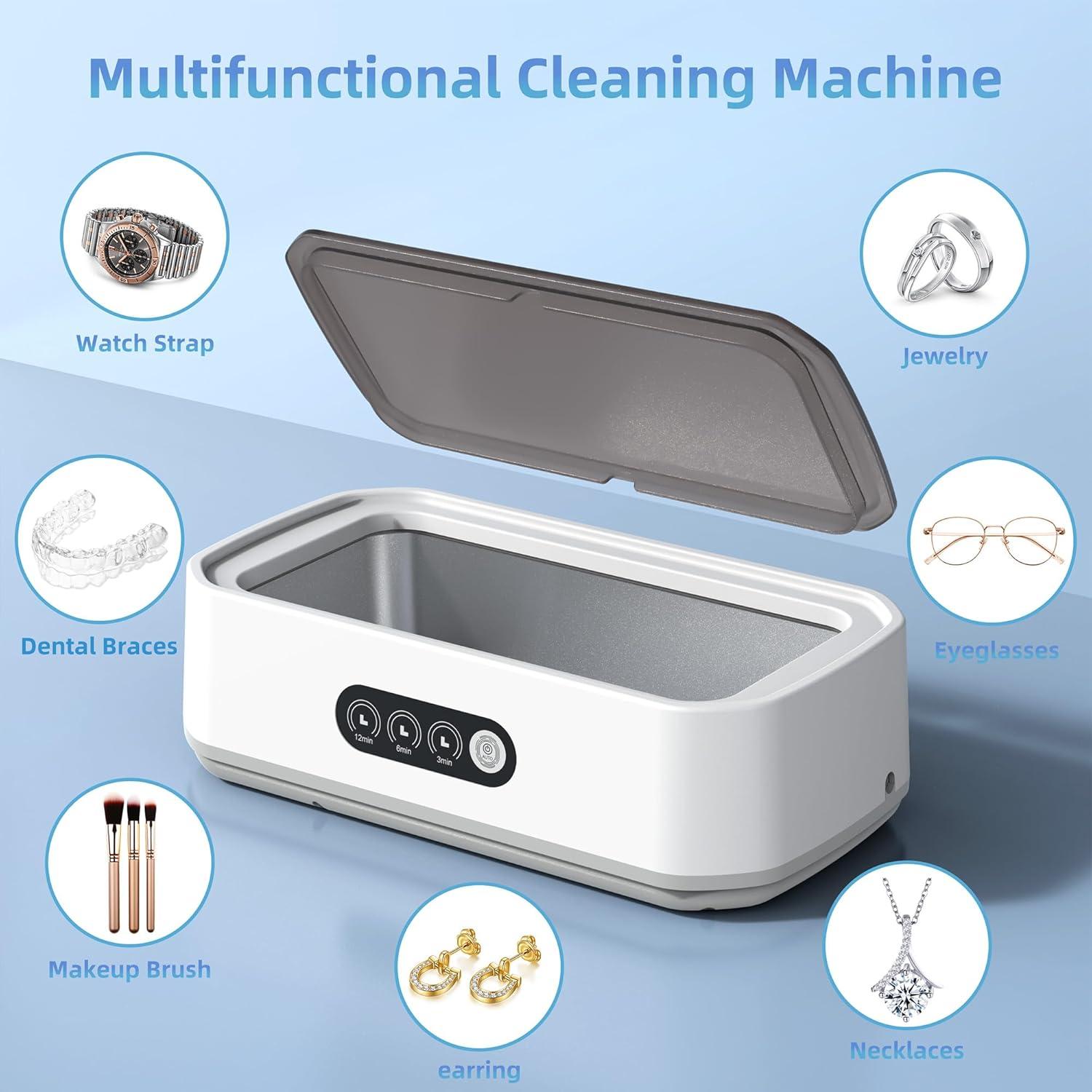 Limpiador Ultrasónico de Joyas BOYUMING 650ml 40W 3 Modos