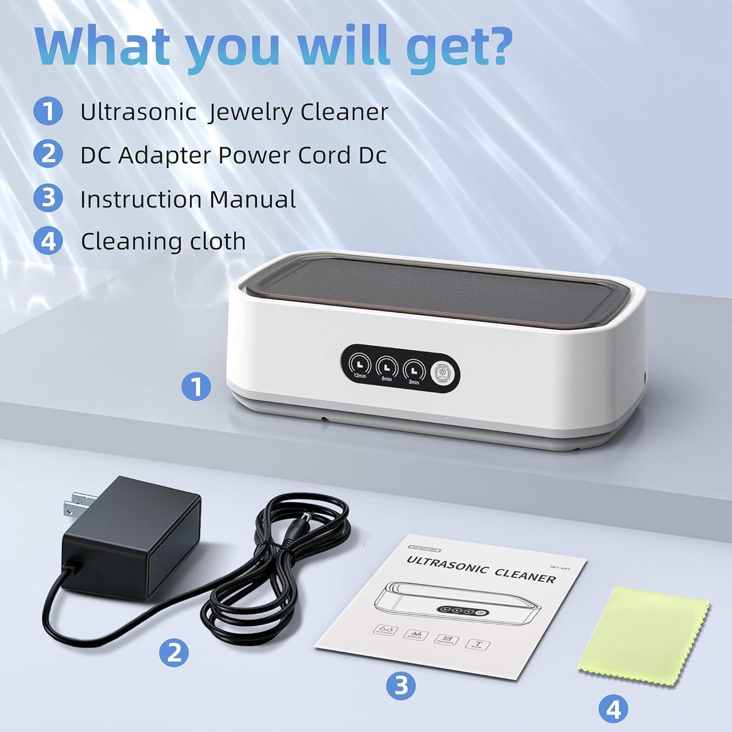 Limpiador Ultrasónico de Joyas BOYUMING 650ml 40W 3 Modos