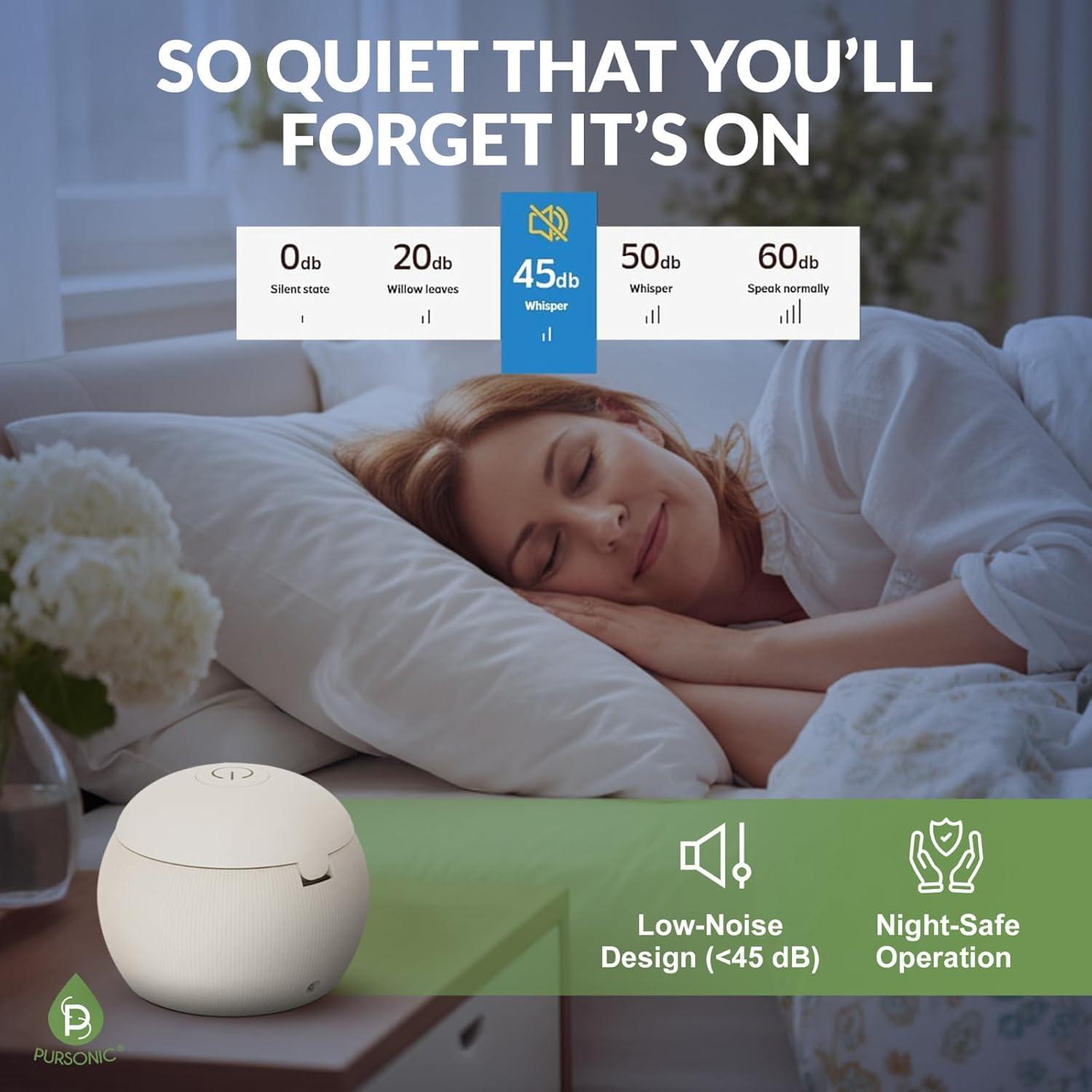 Limpiador Ultrasónico Pursonic Pod 200ml con Luz UV-C 42kHz