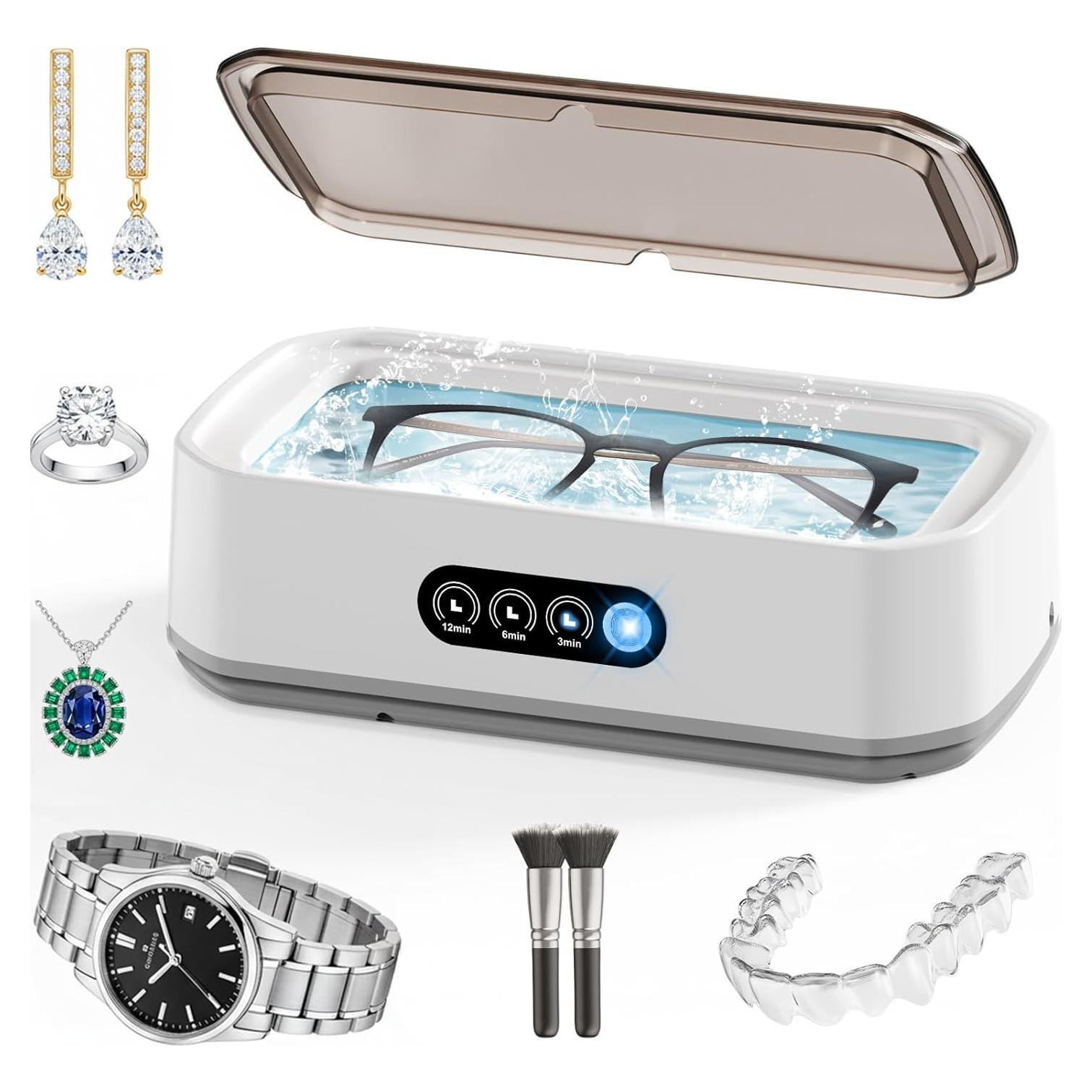 Limpiadora Ultrasónica Chufa 650ML 49KHz para Joyas y Gafas