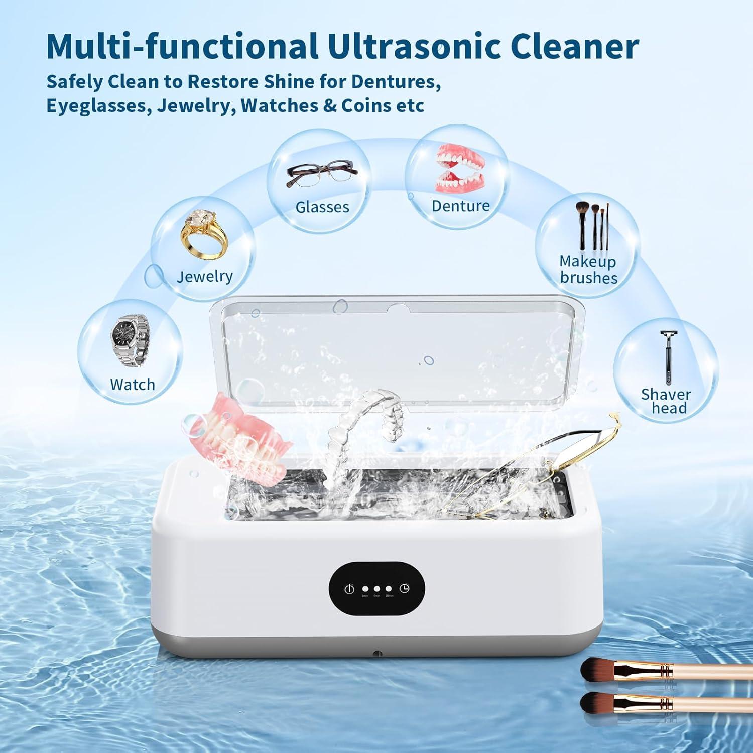 Limpiador Ultrasónico DIDATOOL 640ml 49KHz para Joyería y Gafas