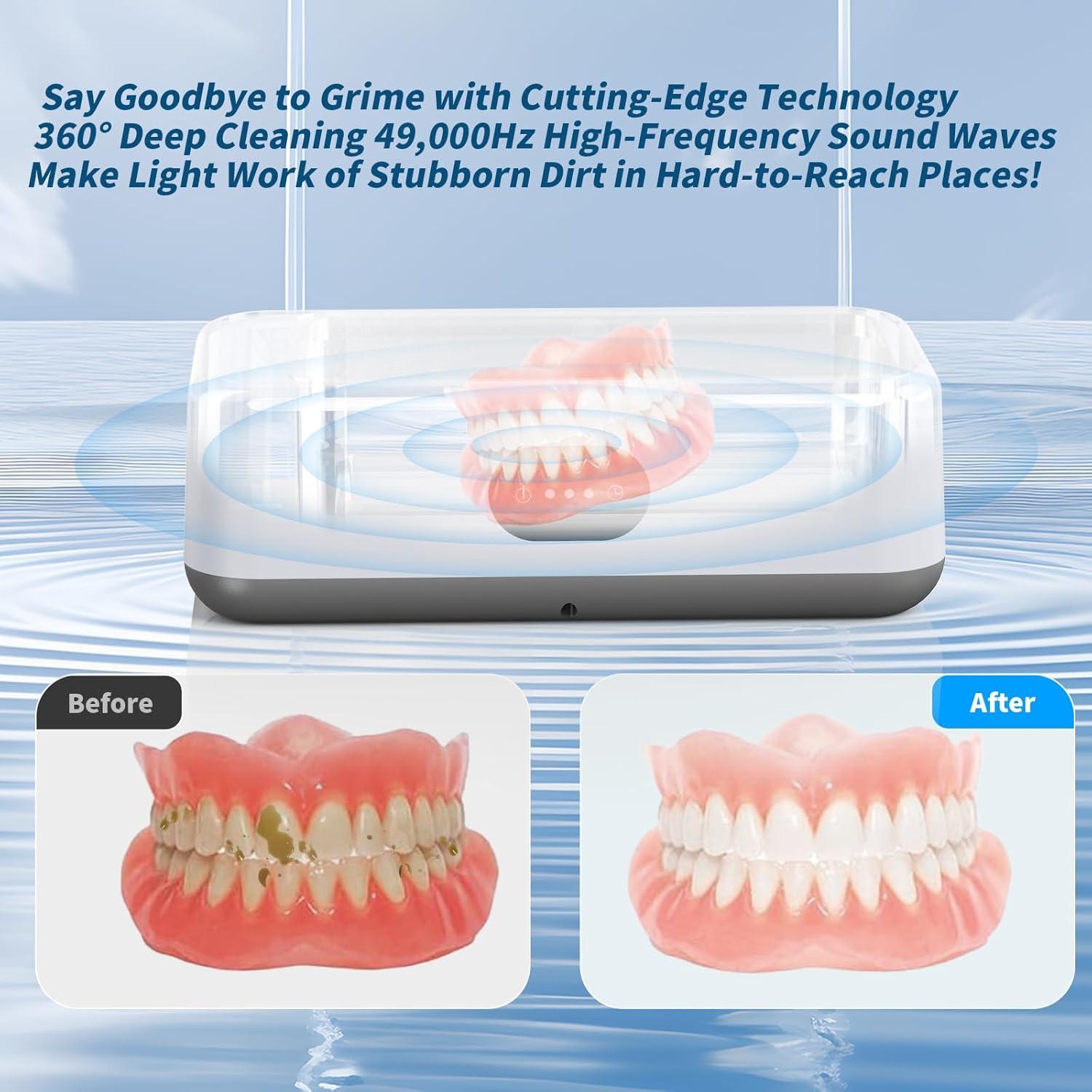 Limpiador Ultrasónico DIDATOOL 640ml 49KHz para Joyería y Gafas