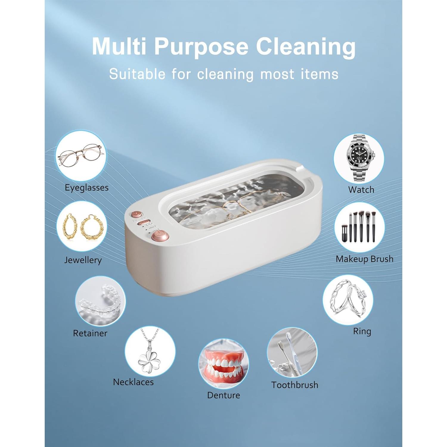 Limpiador Ultrasónico Portátil Fenkile S900 45kHz Recargable