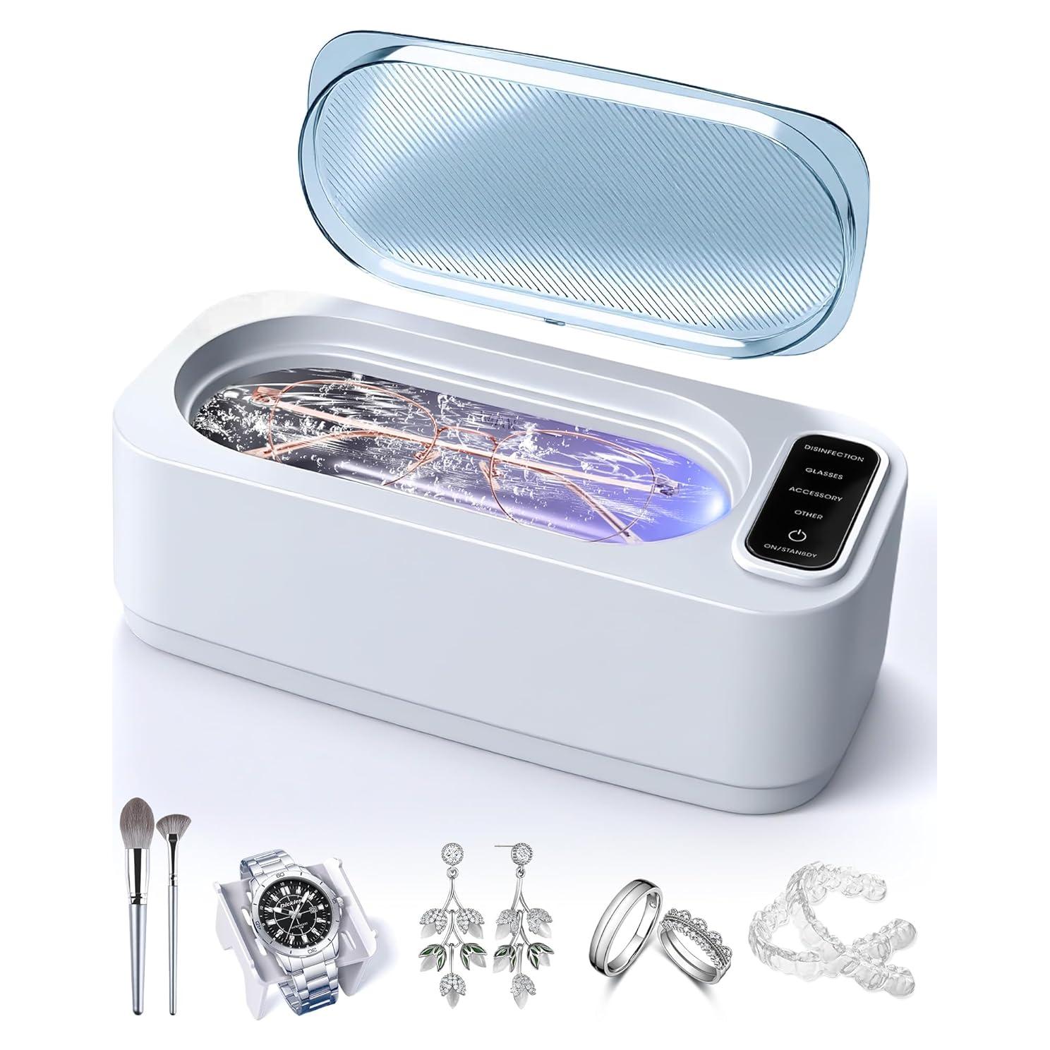 Limpiadora Ultrasónica de Joyas OCDZDC 400ml 48KHz 4 Modos