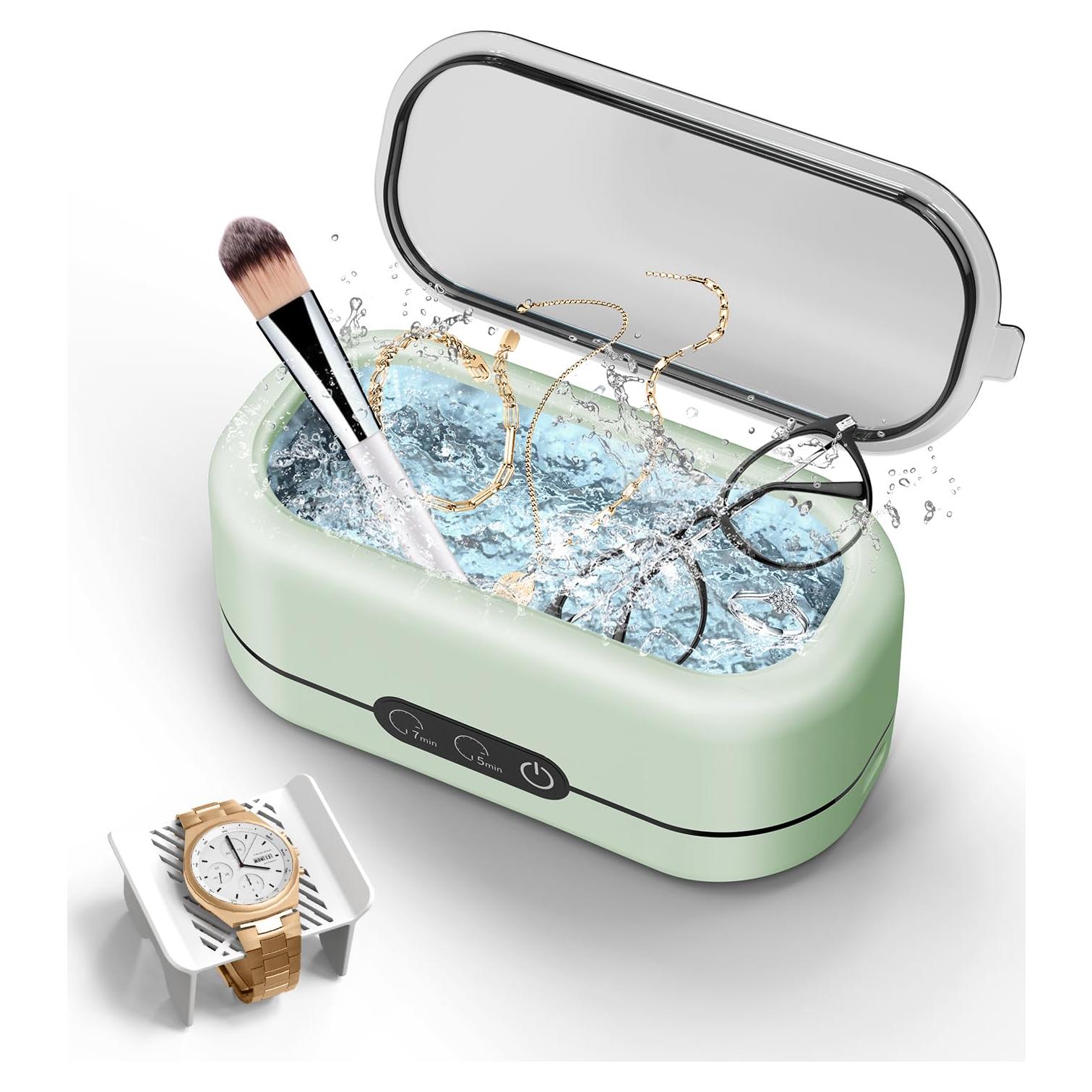 Limpiador Ultrasónico de Joyas Miorcols 48KHz 355ml Verde