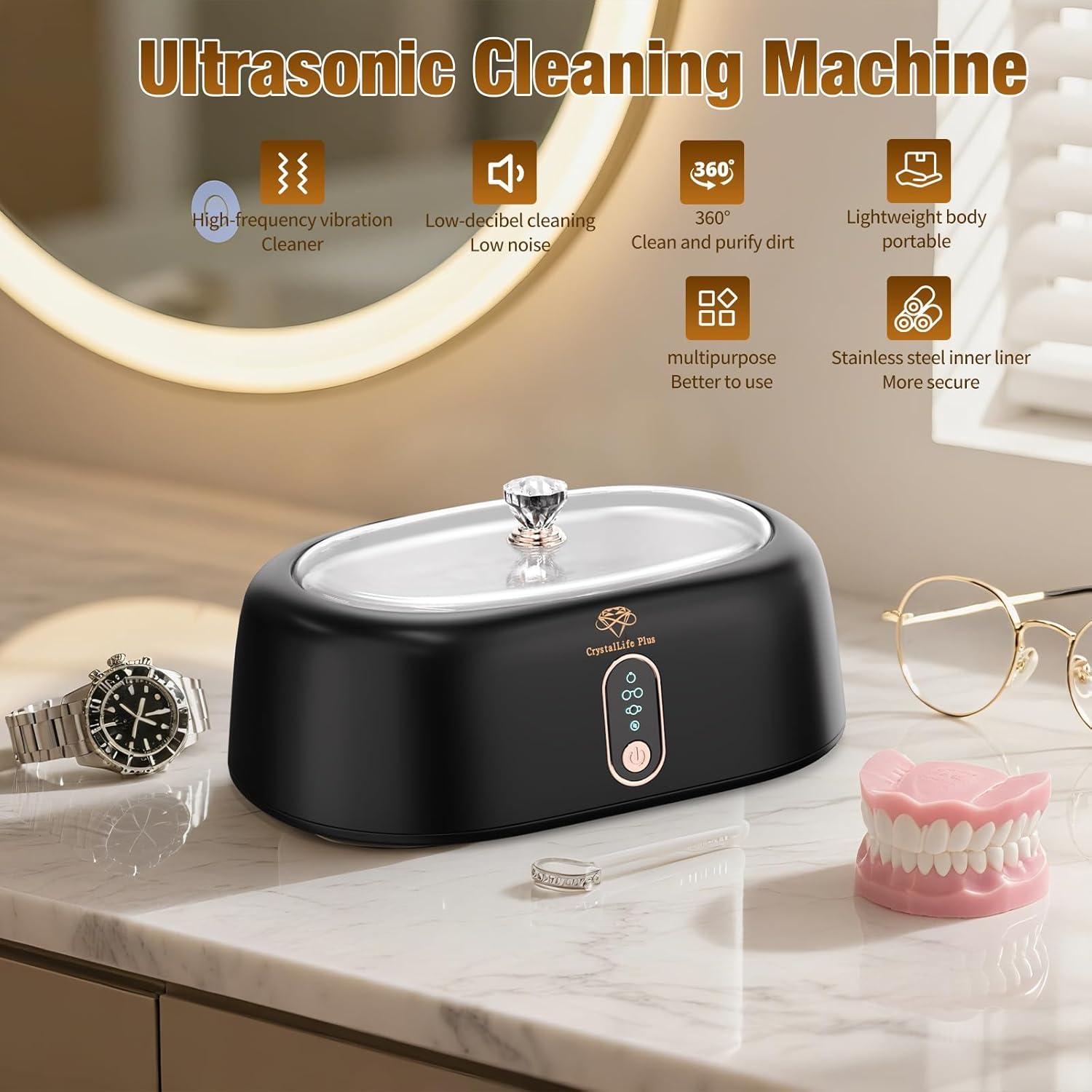 Limpiadora Ultrasónica de Joyas CrystalLifePlus 500ml 45KHz