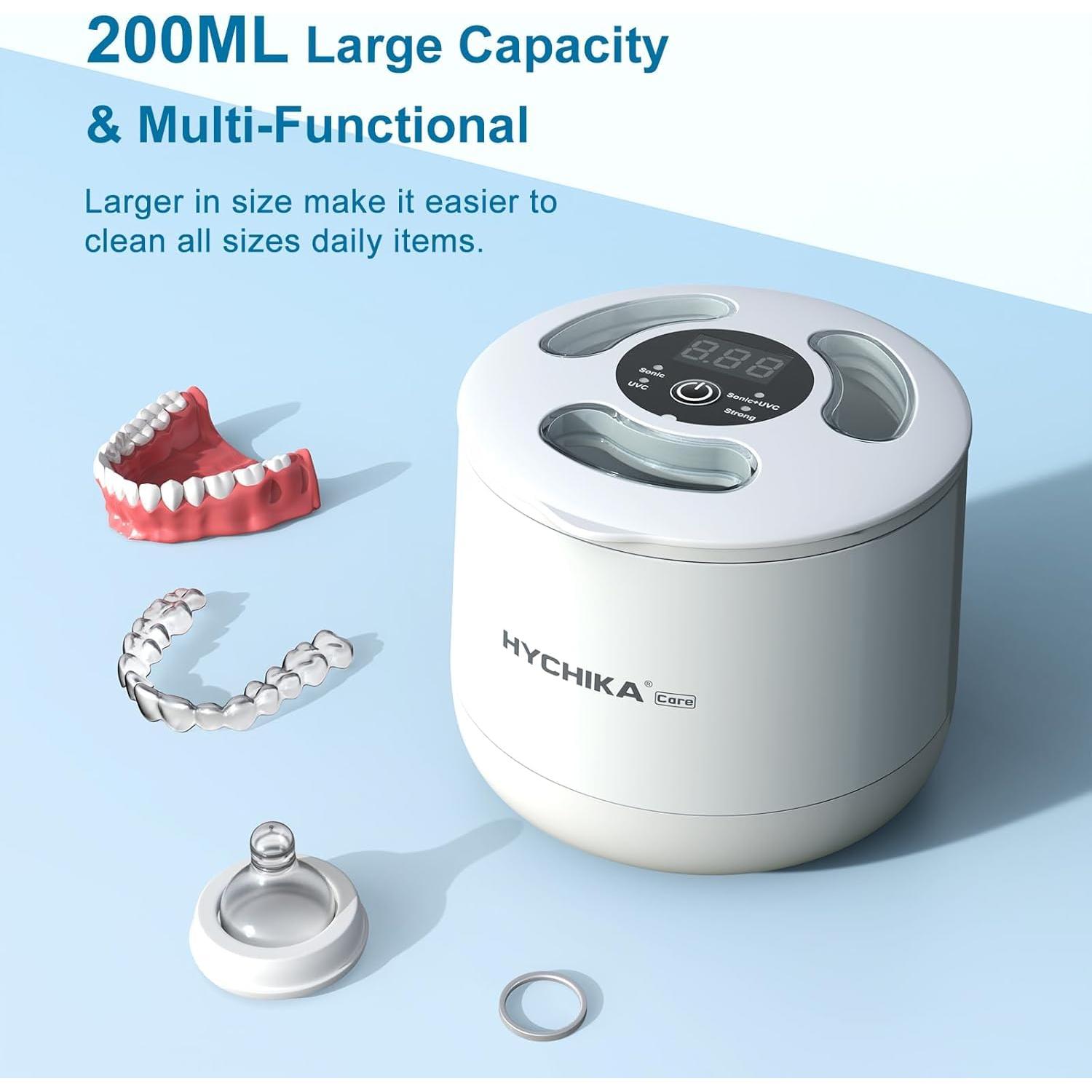 Limpiador Ultrasónico de Retenedores Genérico 200ML 45kHz Blanco