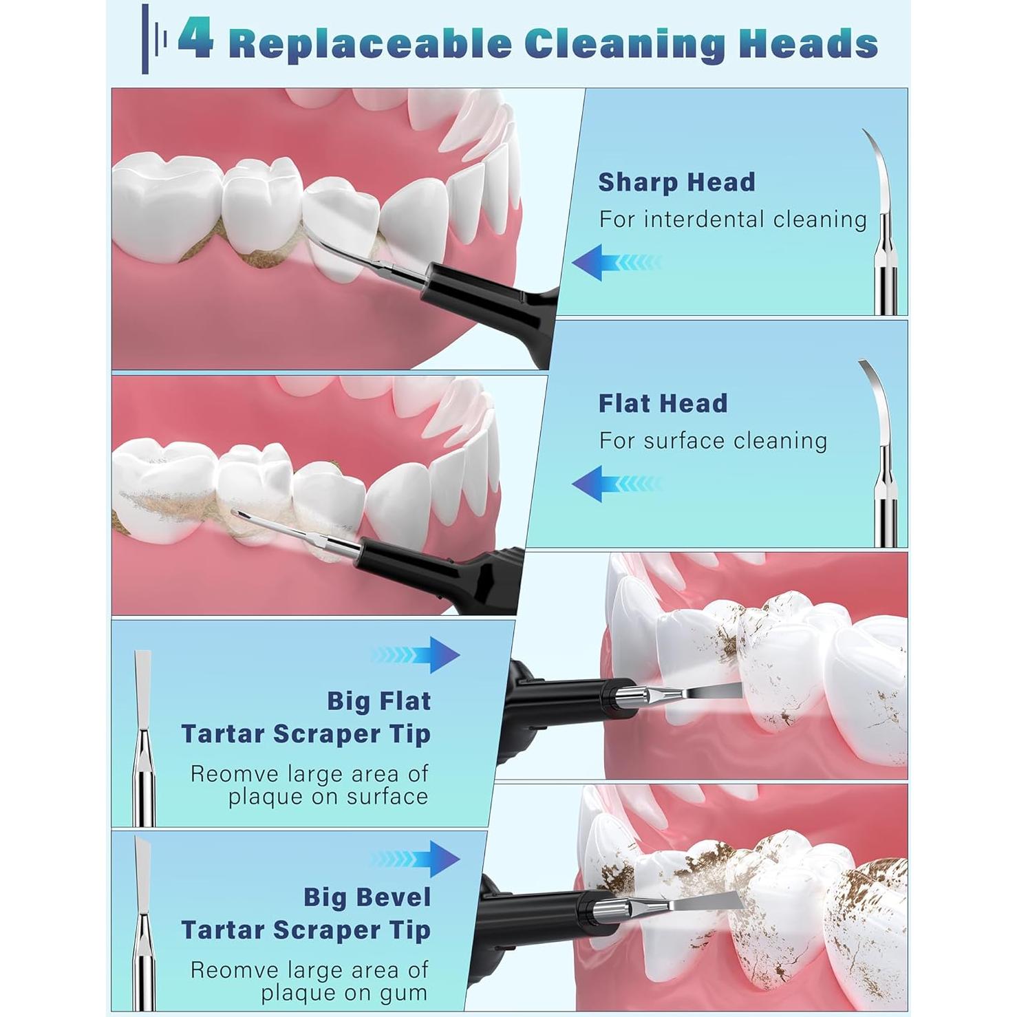 Removedor de Placa Dental Nature Nerds WD-JY-W001 con Luz LED