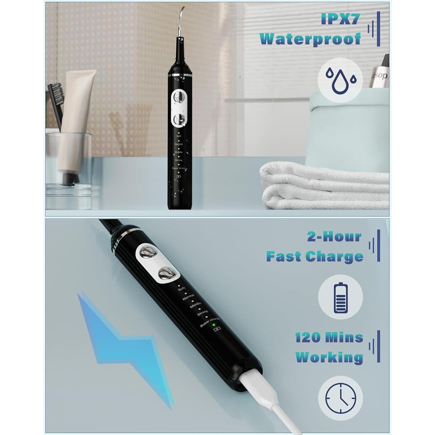 Removedor de Placa Dental Nature Nerds WD-JY-W001 con Luz LED