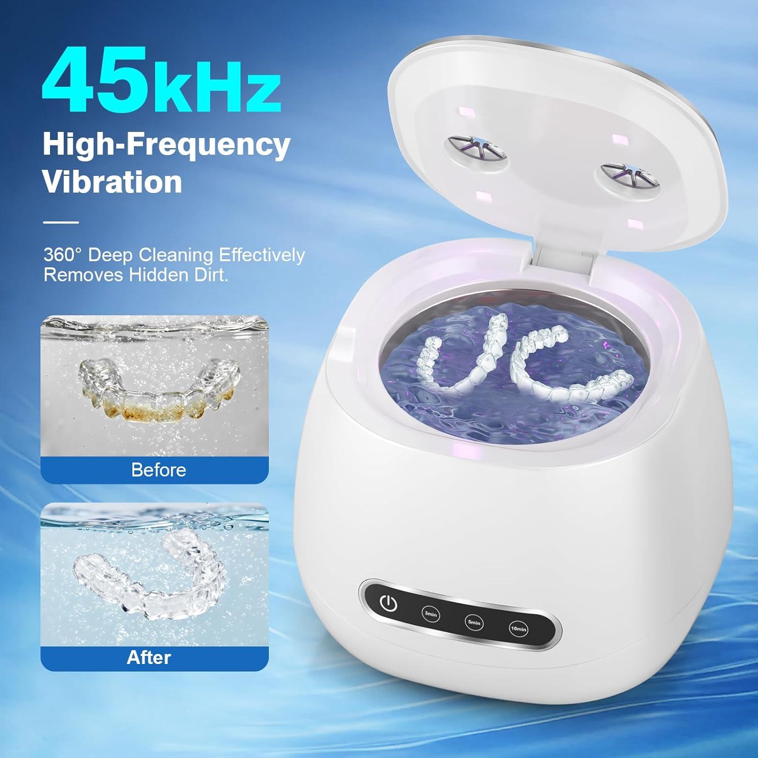 Limpiadora Ultrasónica Recargable Shantou 200ml Blanca