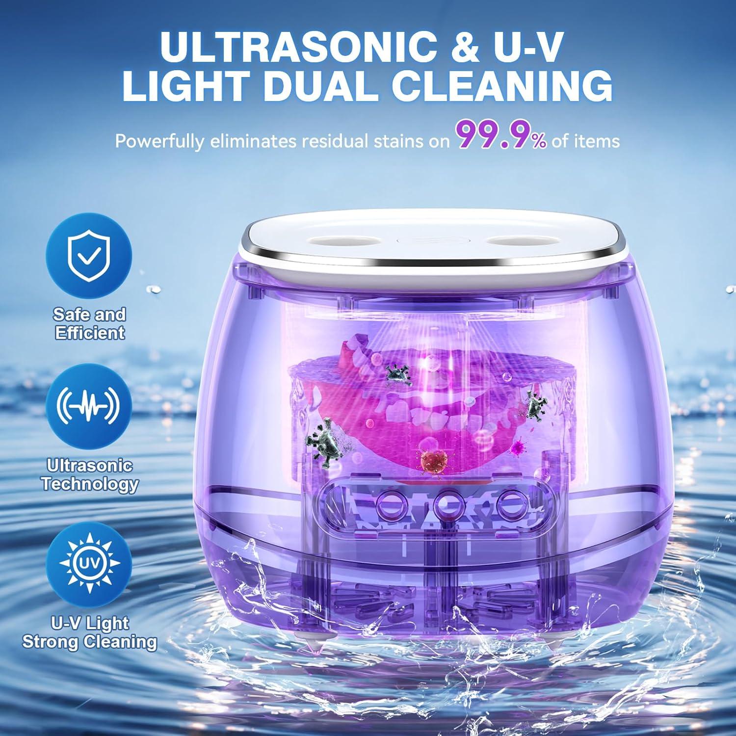 Limpiadora Ultrasónica Recargable Shantou 200ml Blanca