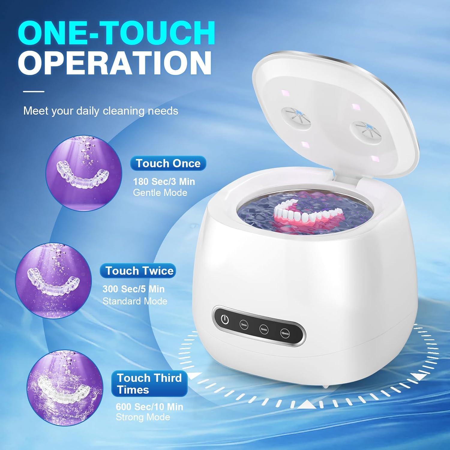 Limpiadora Ultrasónica Recargable Shantou 200ml Blanca