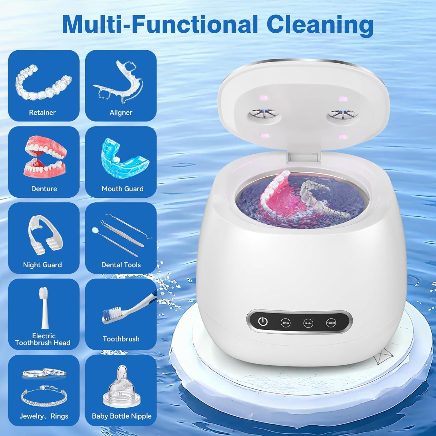 Limpiadora Ultrasónica Recargable Shantou 200ml Blanca