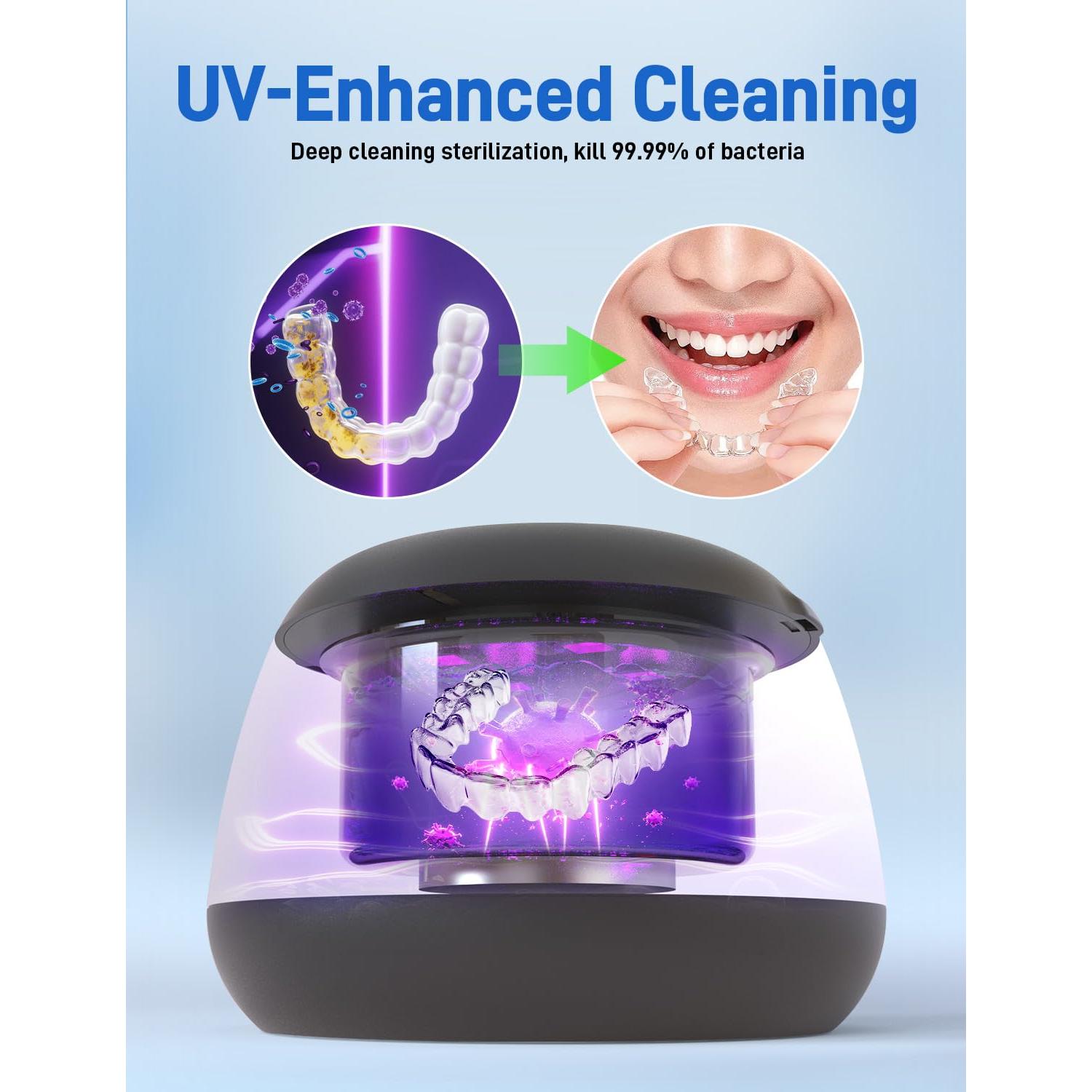 Limpiador Ultrasónico EVA BELLE para Retenedores y Joyería