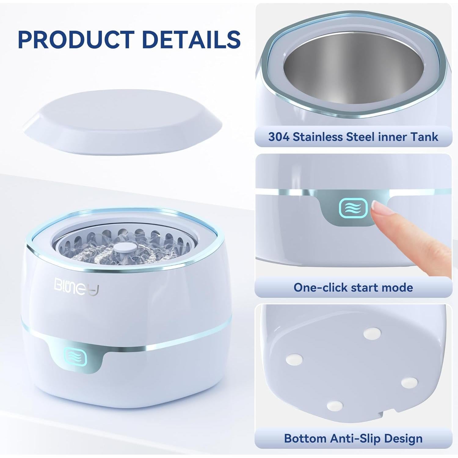 Limpiador Ultrasónico BINGA 245ml para Dentaduras y Joyería