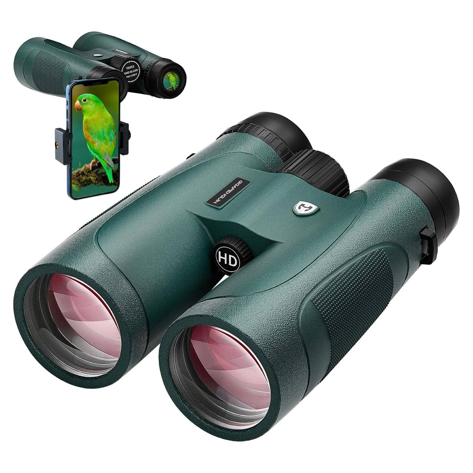 Binoculares 15x52 Gigapenguin Optics HD para adultos