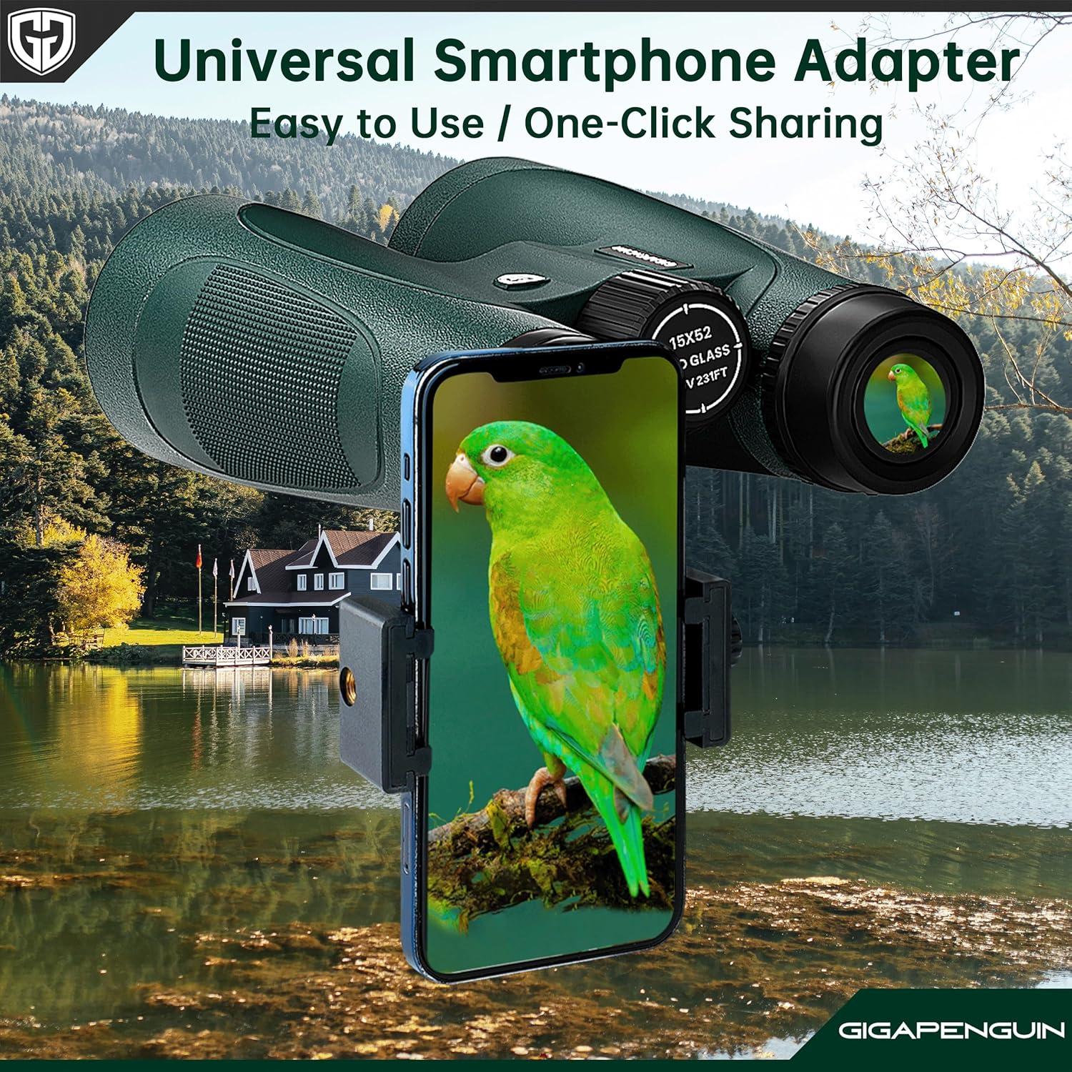 Binoculares 15x52 Gigapenguin Optics HD para adultos