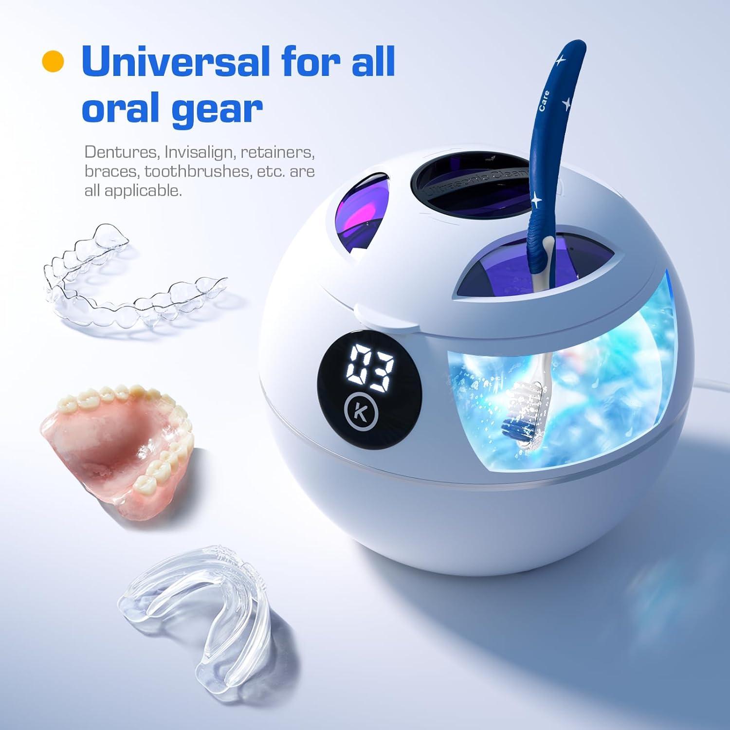 Limpiadora Ultrasónica Kingwell 45KHz 230ML para Dentaduras