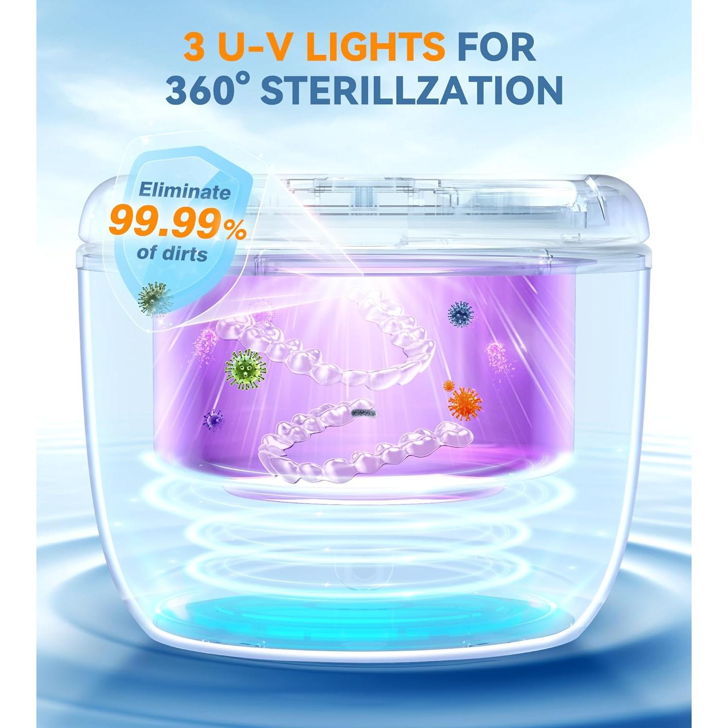 Limpiador Ultrasónico de Retenedores Househerb 200ml 45kHz