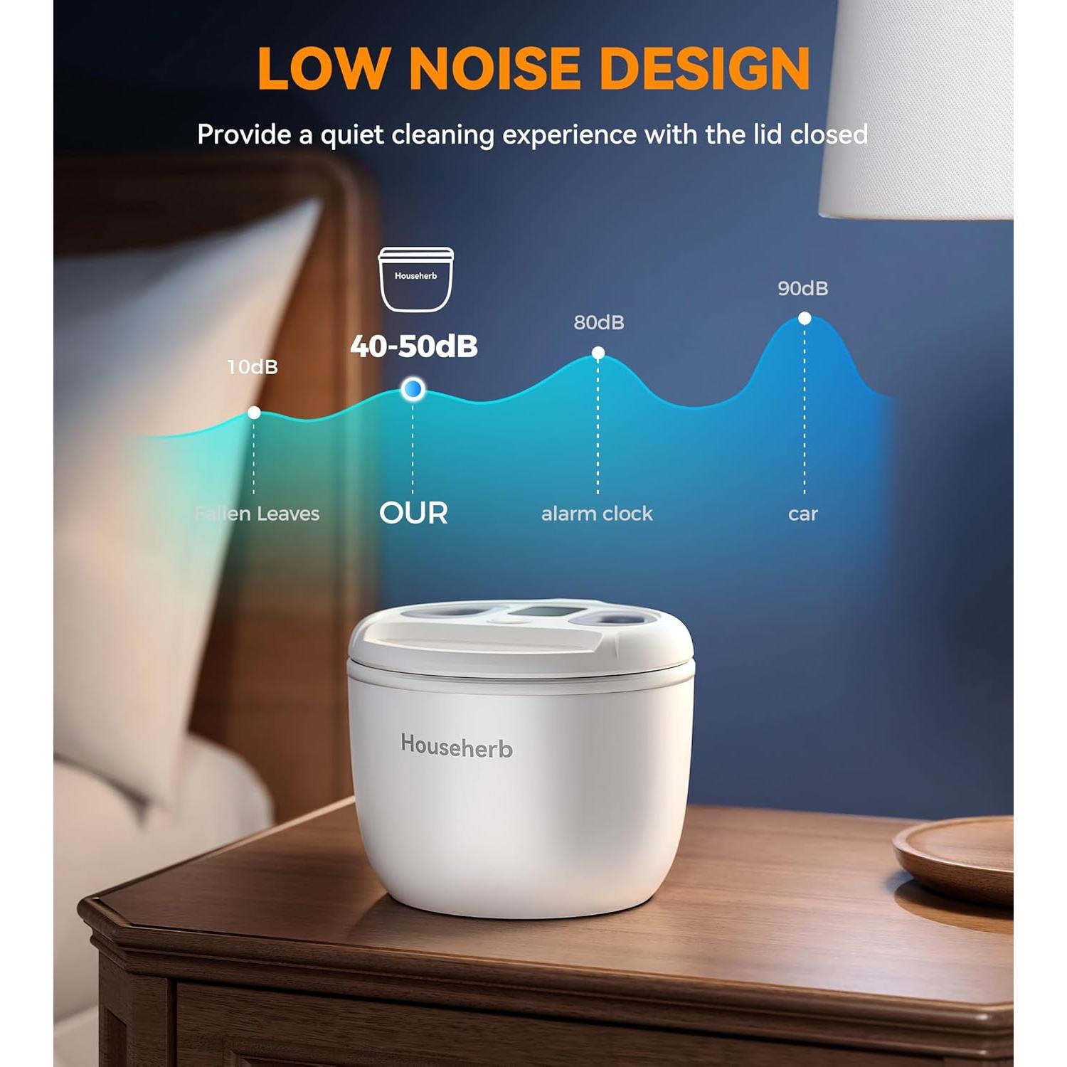 Limpiador Ultrasónico de Retenedores Househerb 200ml 45kHz