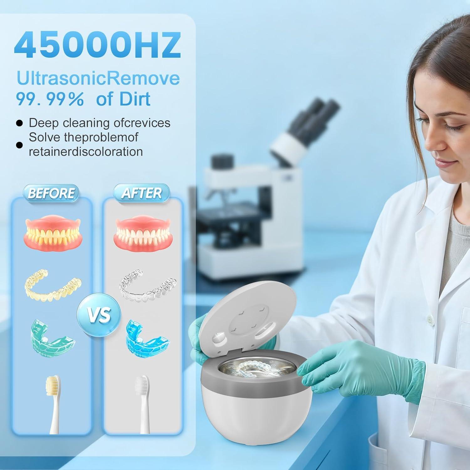 Limpiadora Ultrasónica de Retenedores Covanm 200ml Blanca