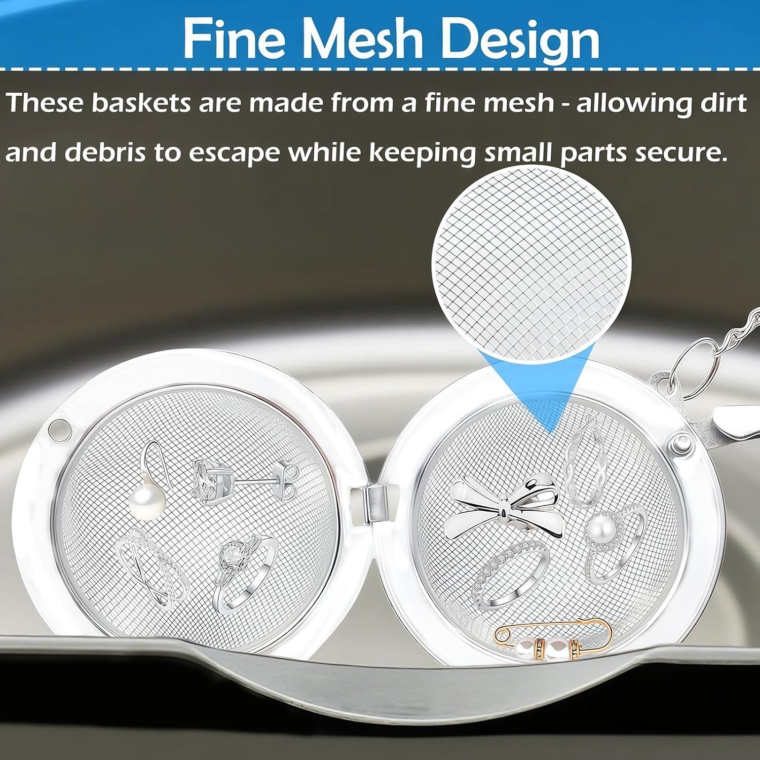 Juego de 4 Cestas de Limpieza Ultrasónica YudeWater - Acero Inoxidable