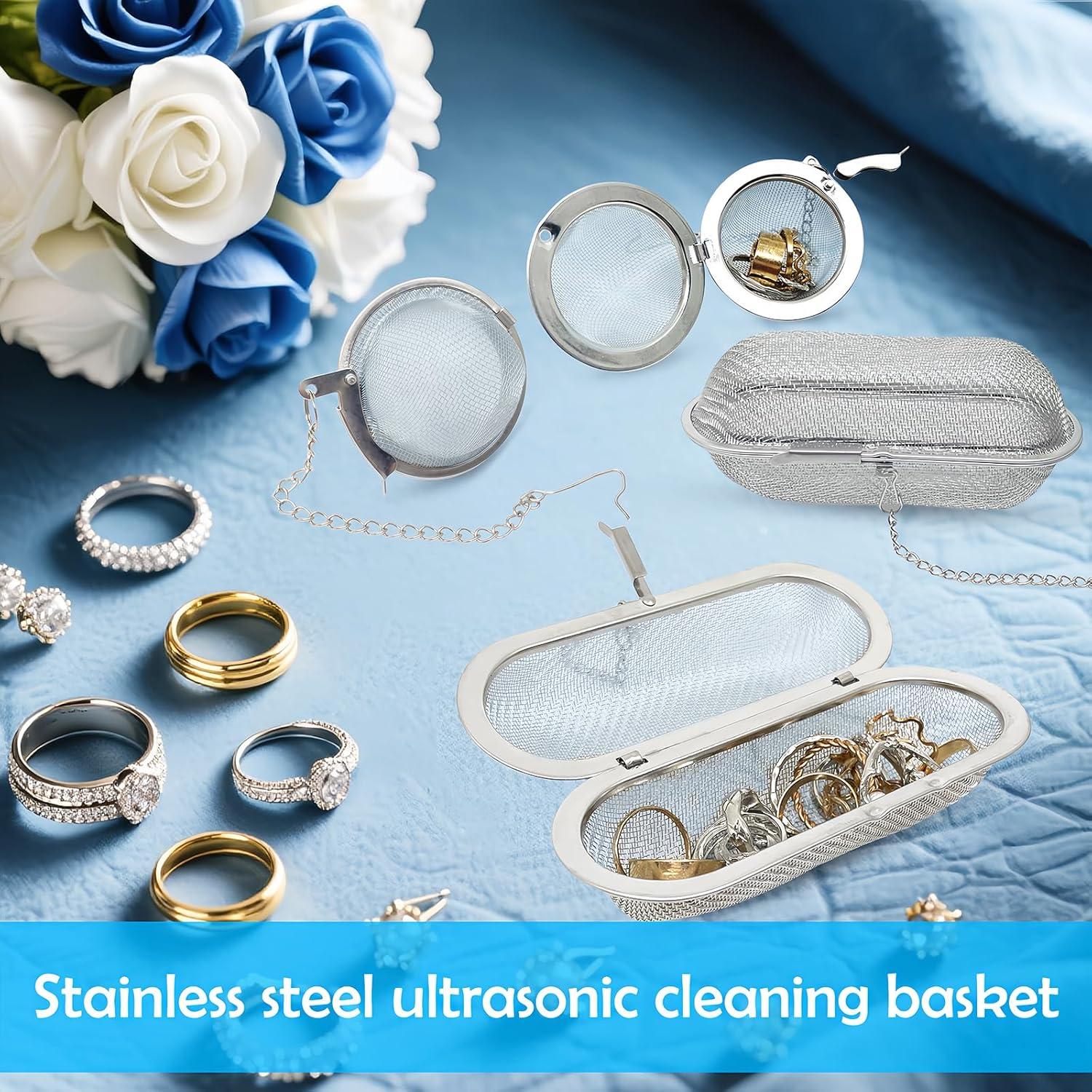 Juego de 4 Cestas de Limpieza Ultrasónica YudeWater - Acero Inoxidable