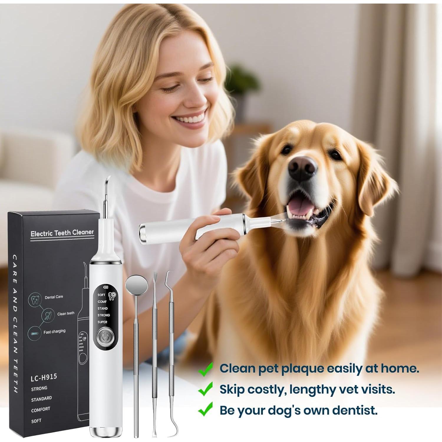 Removedor de Placa Dental Ultrasónico PATWING para Perros y Gatos