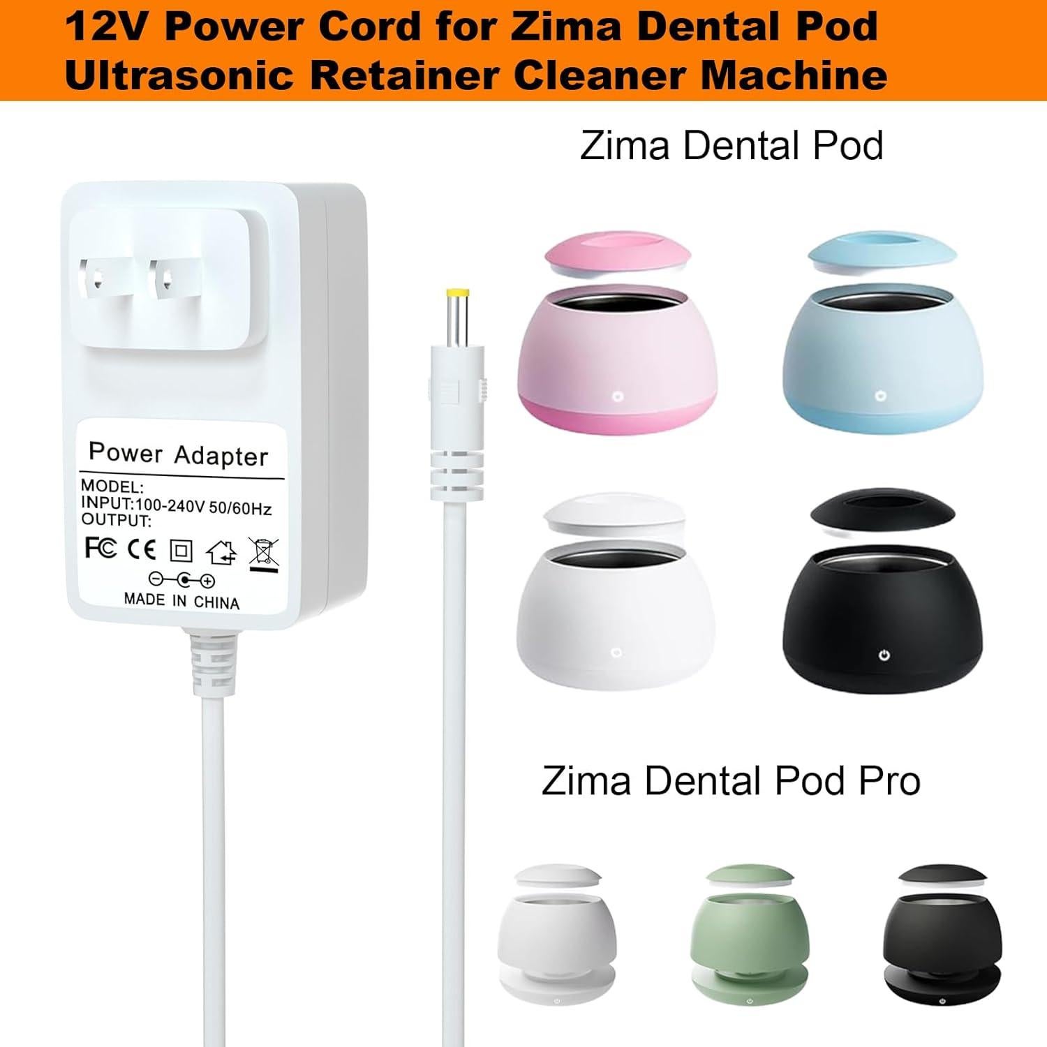 Cable de Alimentación 12V ZJCRLH para Zima Dental Pod y Pod PRO