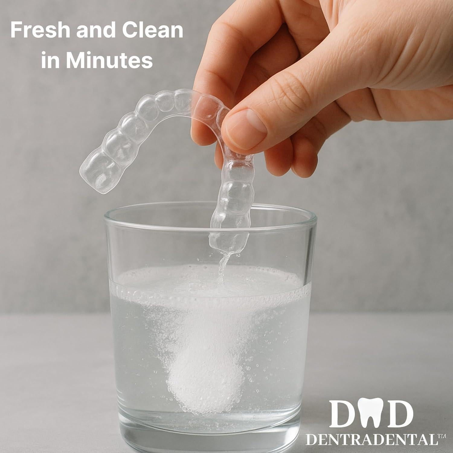 Tabletas Limpiadoras DENTRA DENTAL 96 Unidades para Alineadores