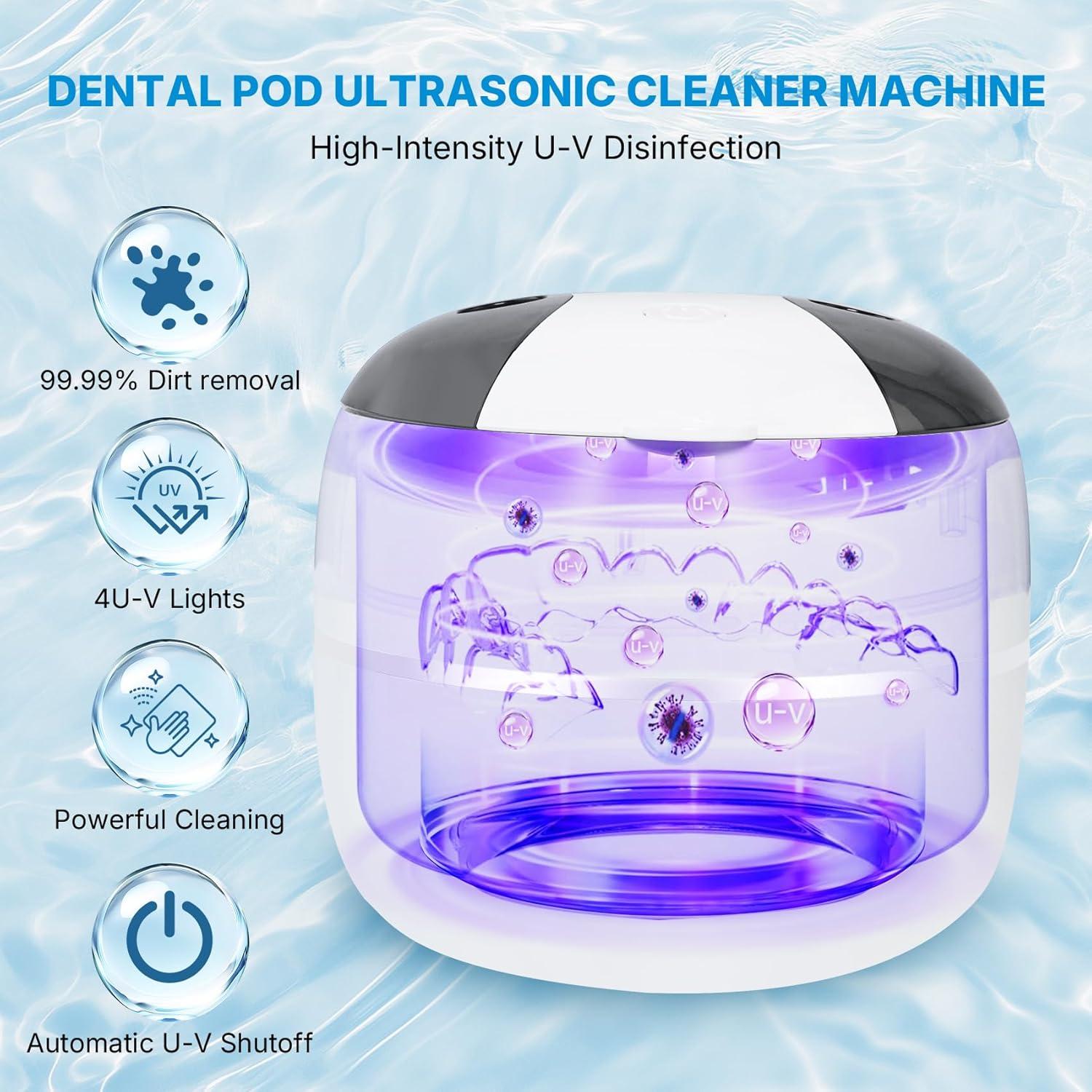 Limpiadora Ultrasónica VOHEZTA para Retenedores y Dentaduras