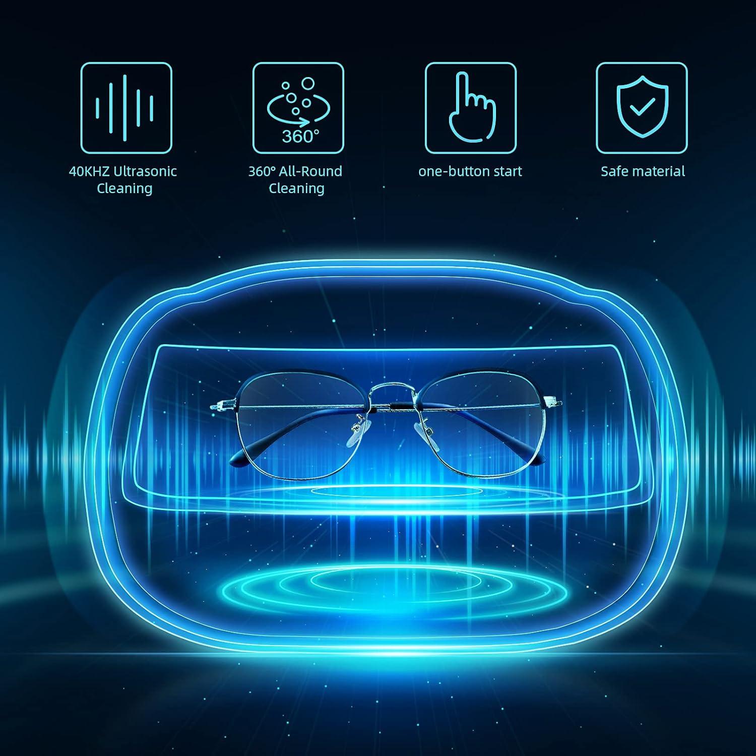 Limpiador Ultrasónico Uten 600 ml para Joyería y Gafas