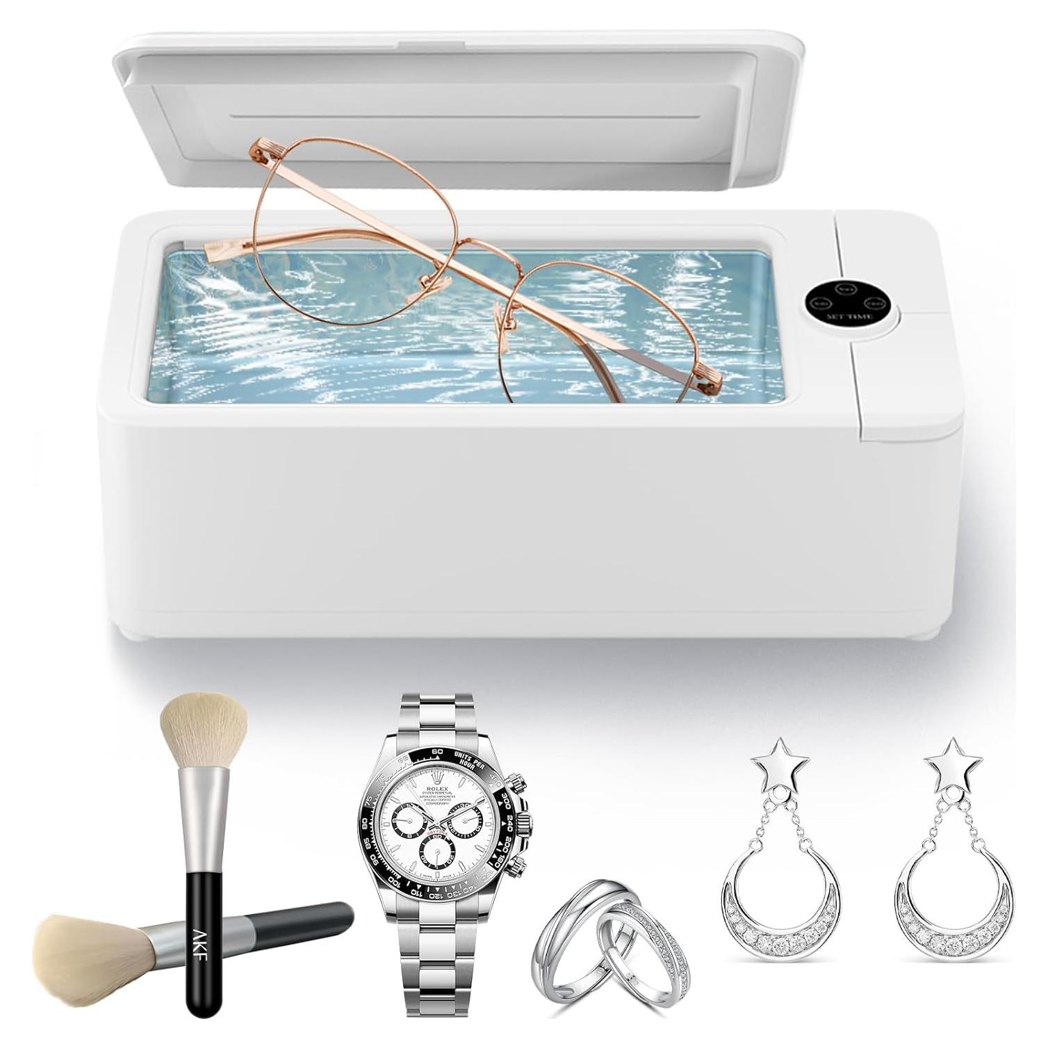 Limpiador Ultrasónico de Joyas AIJIAXING 500ml 50kHz 3 Modos