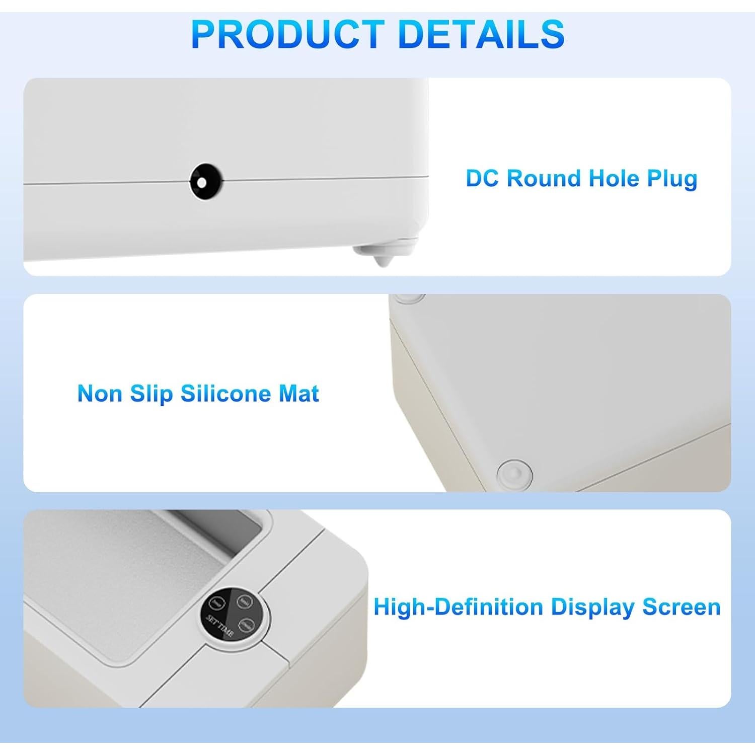 Limpiador Ultrasónico de Joyas AIJIAXING 500ml 50kHz 3 Modos
