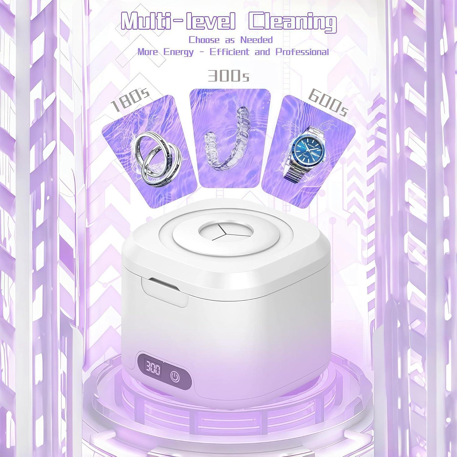 Limpiador Ultrasónico Doeean 6 Lámparas UV-C 200ml Blanco