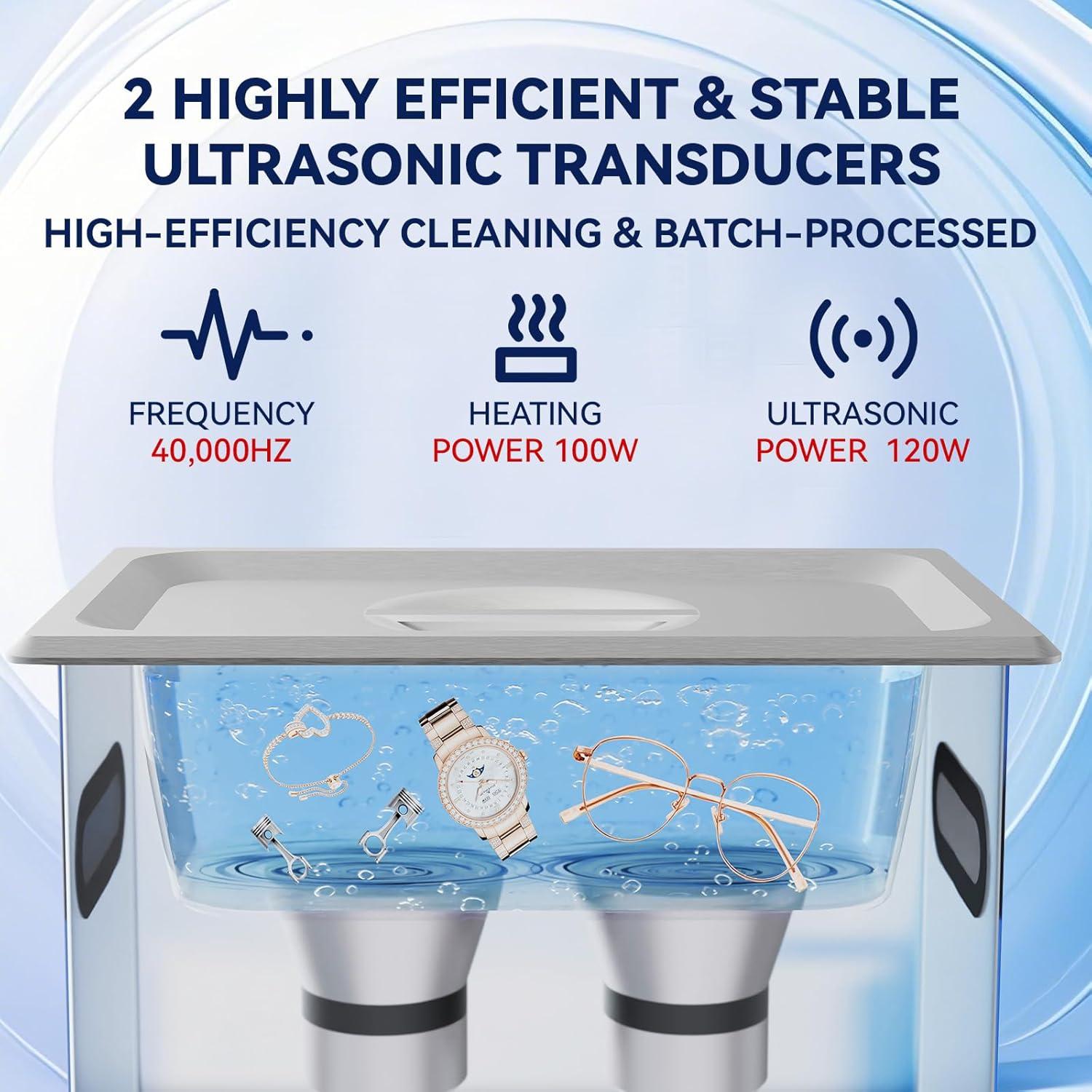 Limpiador Ultrasonido 3.2L VUA con Calentador y Temporizador