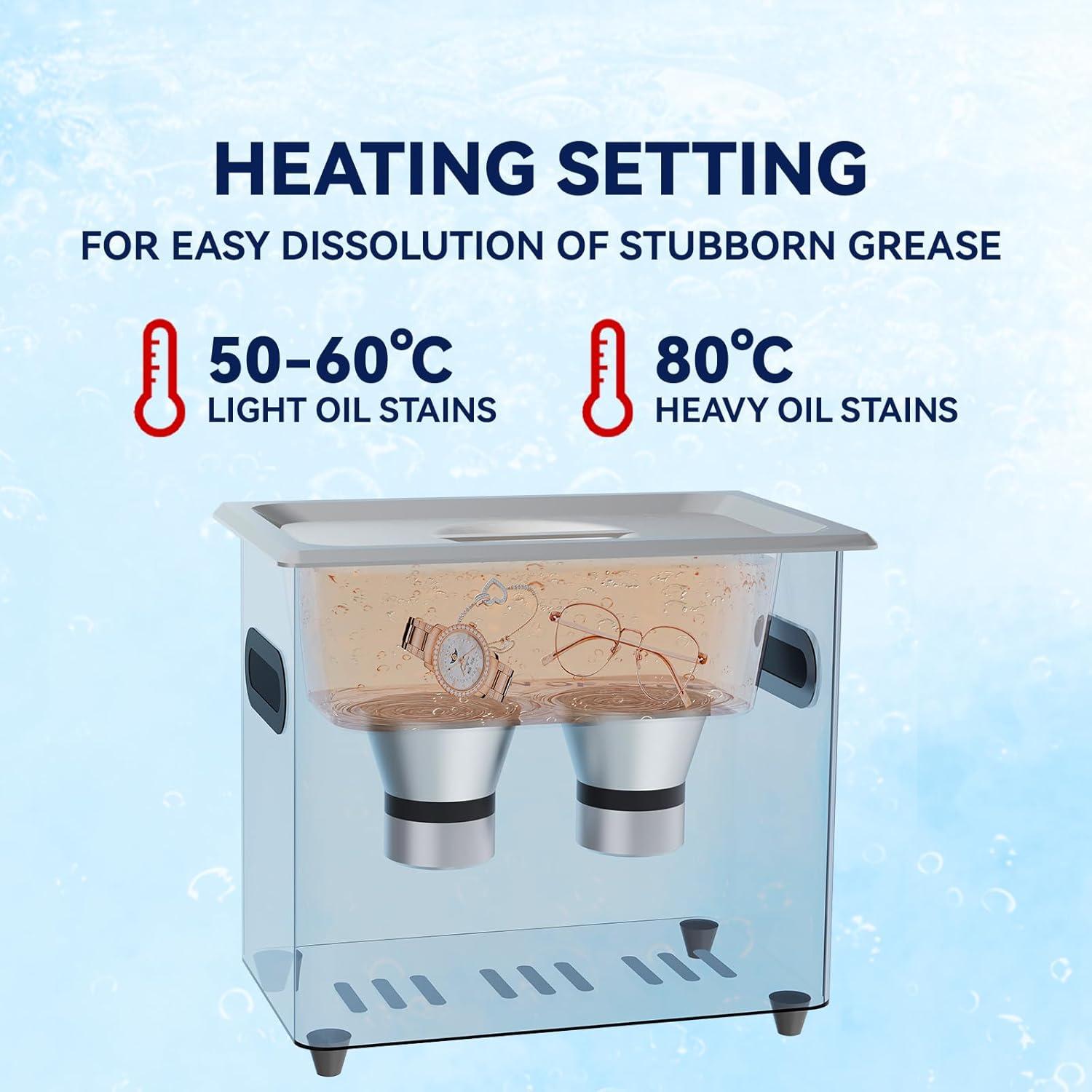 Limpiador Ultrasonido 3.2L VUA con Calentador y Temporizador