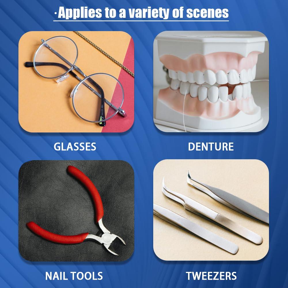 Limpiador Ultrasónico de Joyas Pinkiou 650ml 49kHz 3 Modos